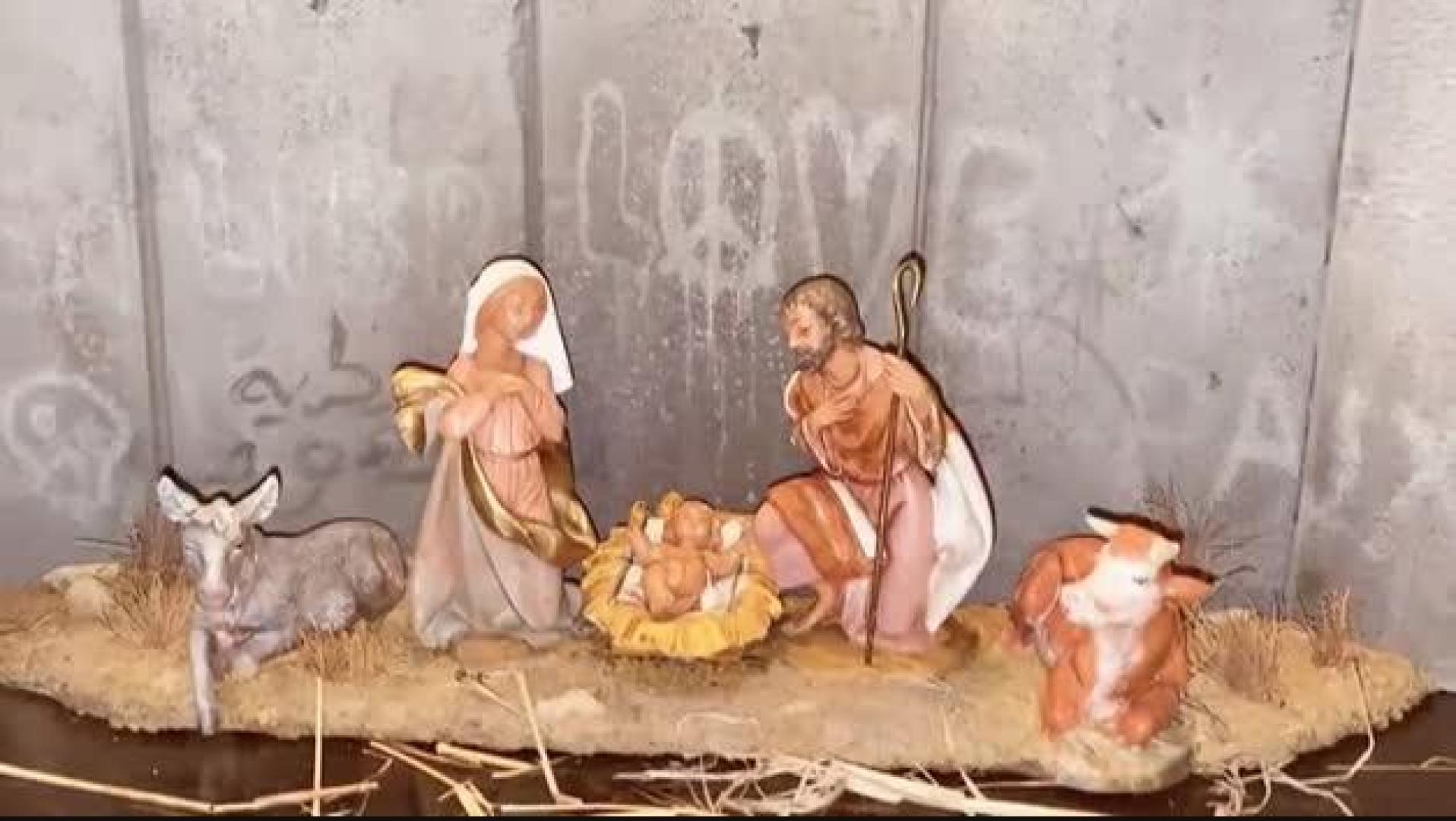 Bansky expone un pesebre en Belén que invoca el conflicto palestino-israelí