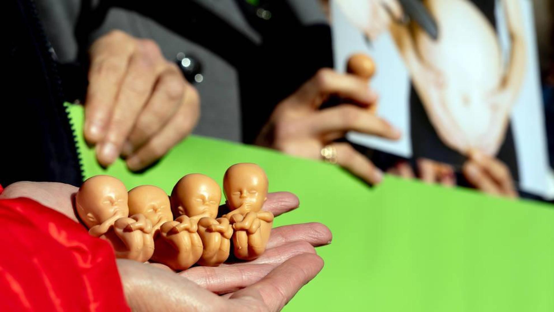 Vox reparte muñecos que simulan ser fetos en su campaña contra el aborto
