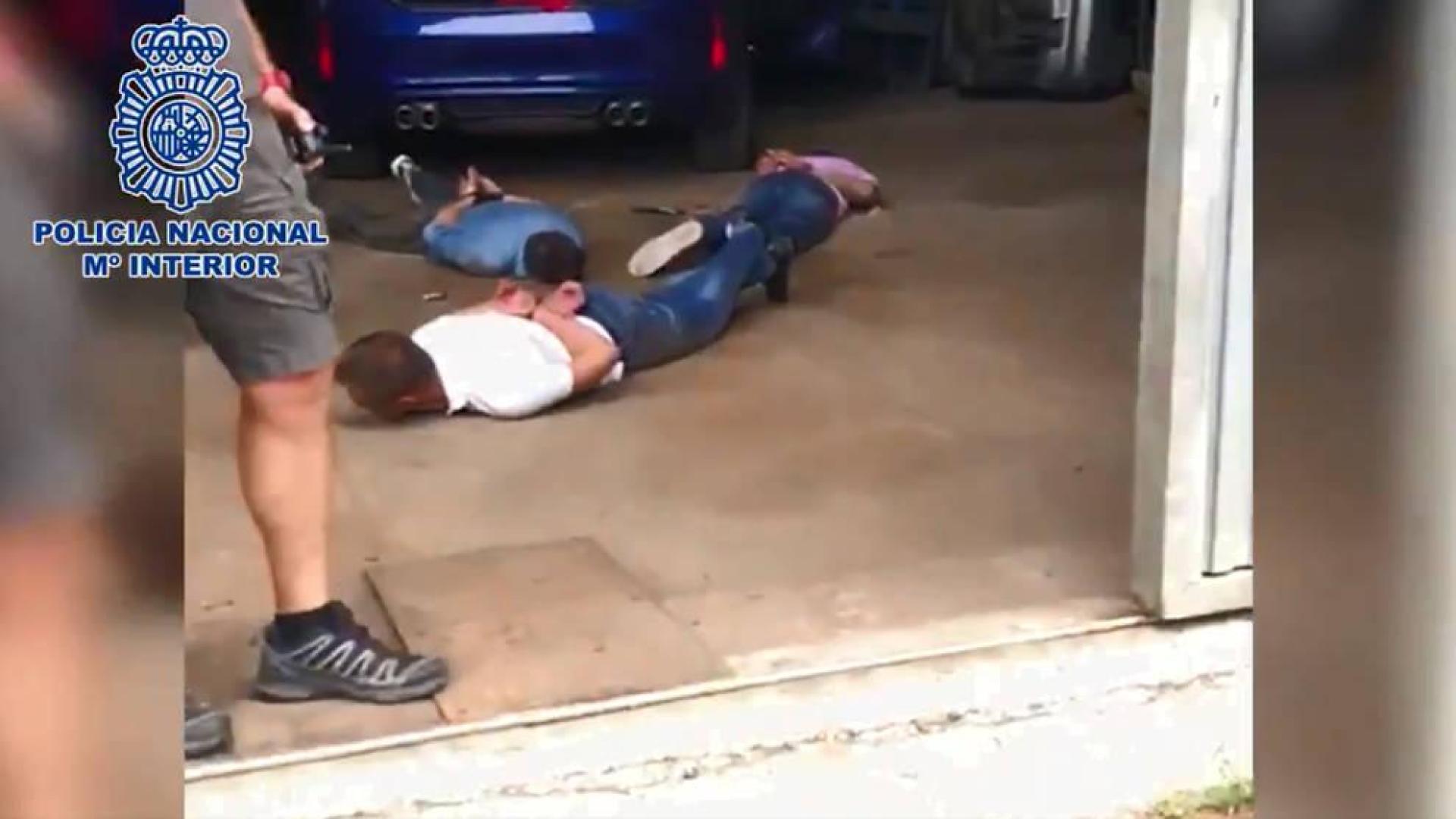 Captura de un vídeo de la operación difundido por la Policía Nacional.