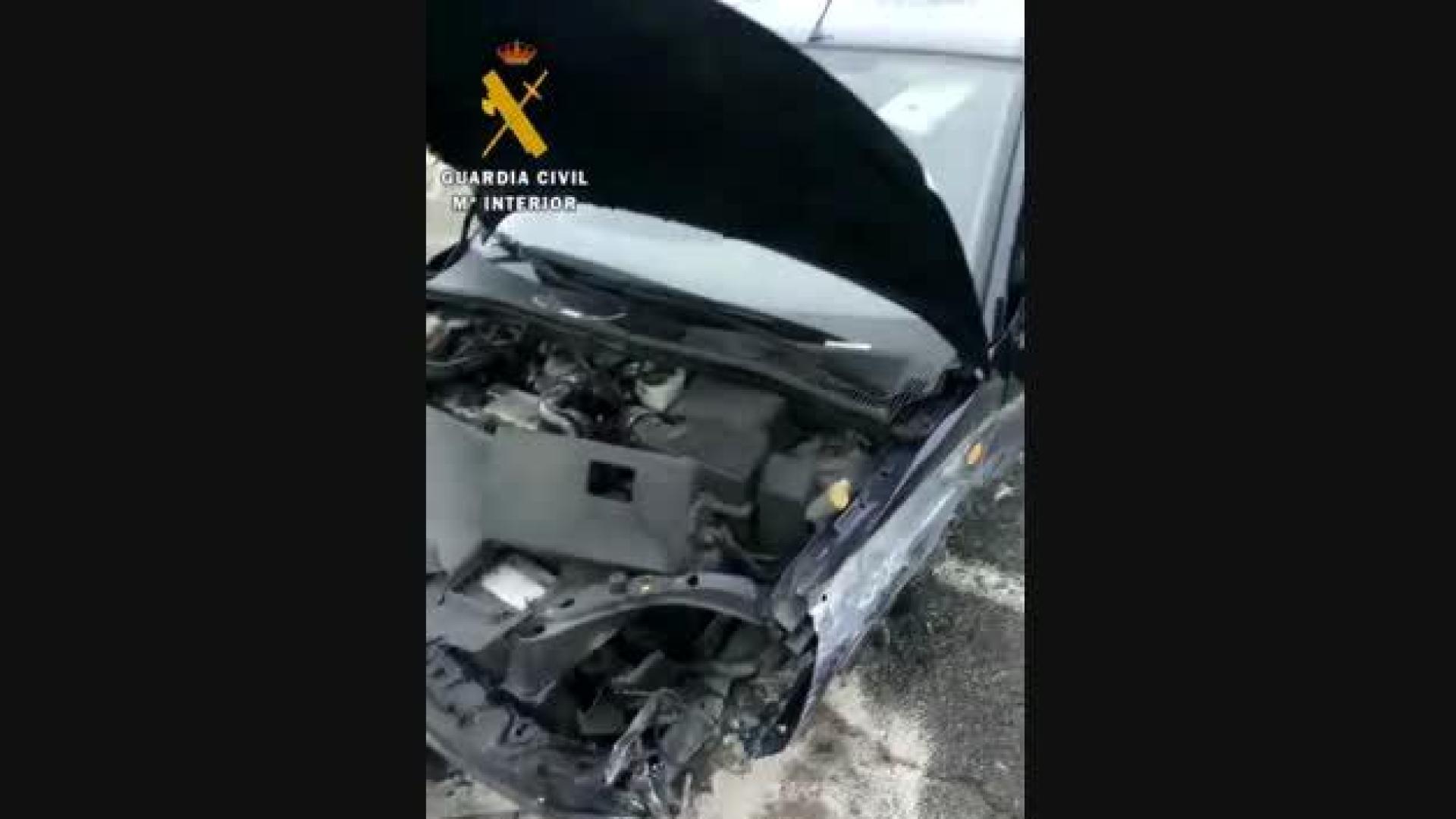 Accidente con dos vehículos implicados en Noáin