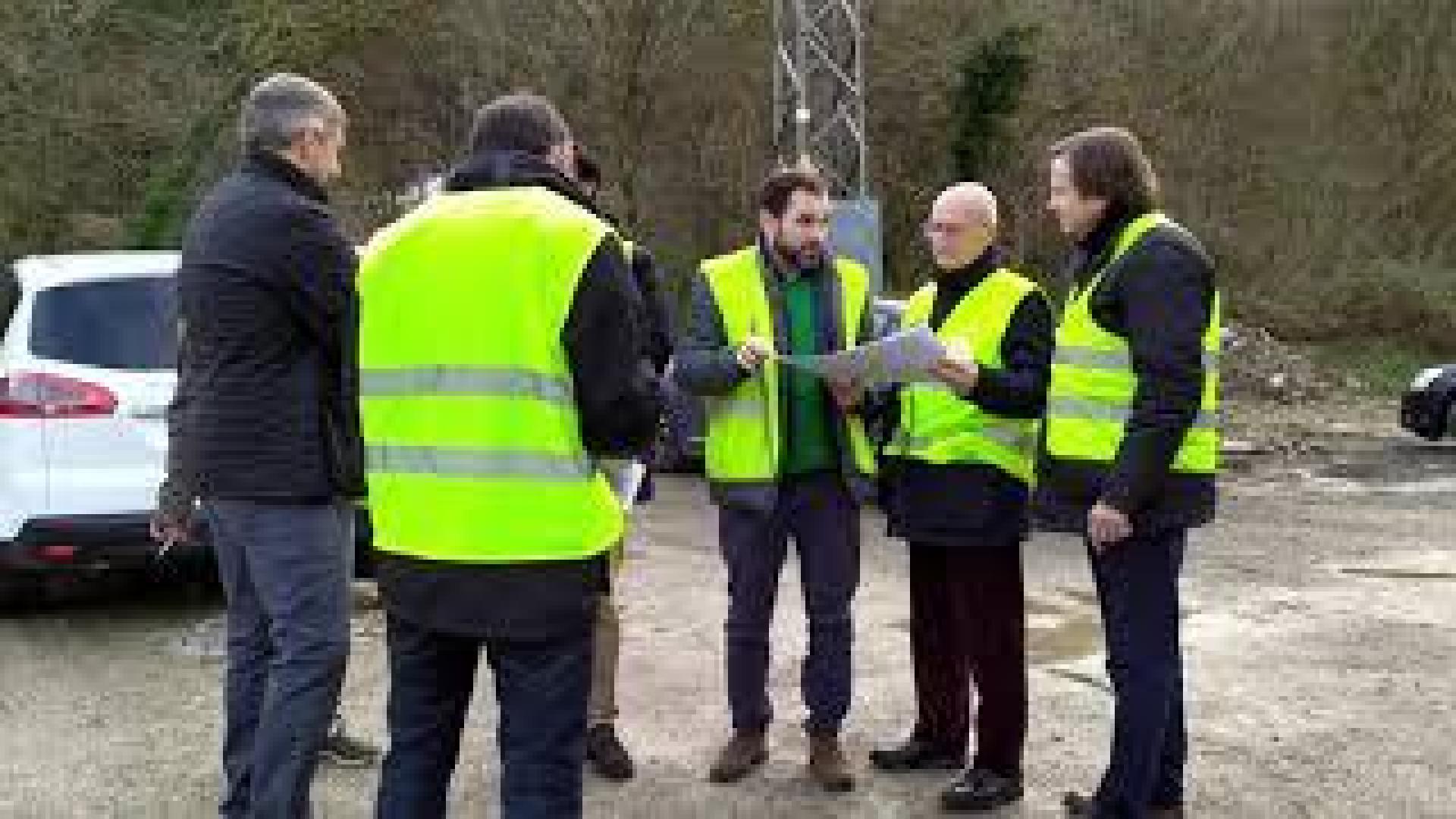 Visita al nuevo puente de acceso a Eguíllor y Beasoain