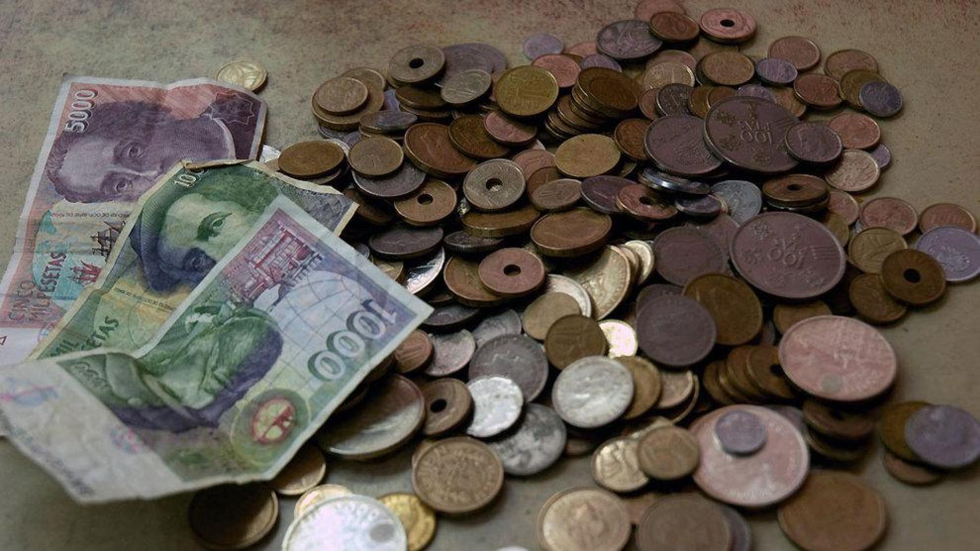 Los españoles conservan aún 1.691 millones de euros en pesetas