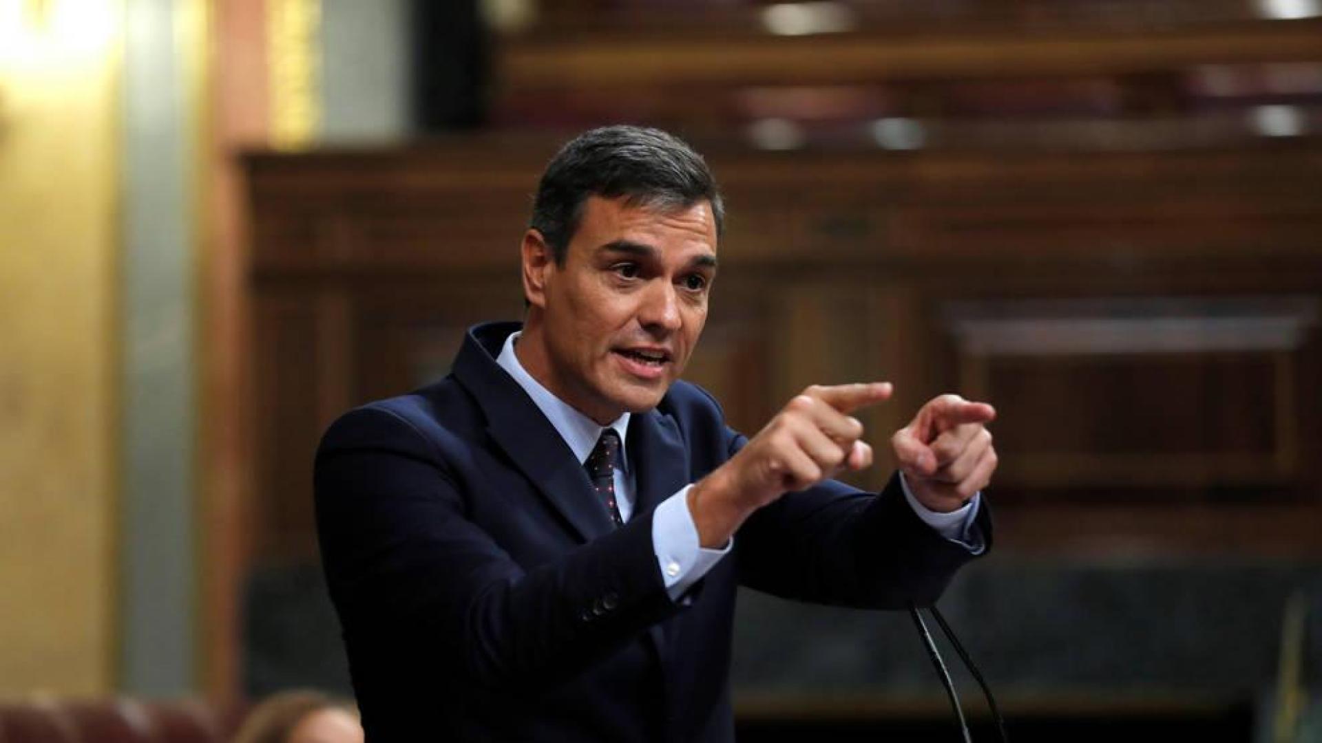 Pedro Sánchez, en el Congreso.