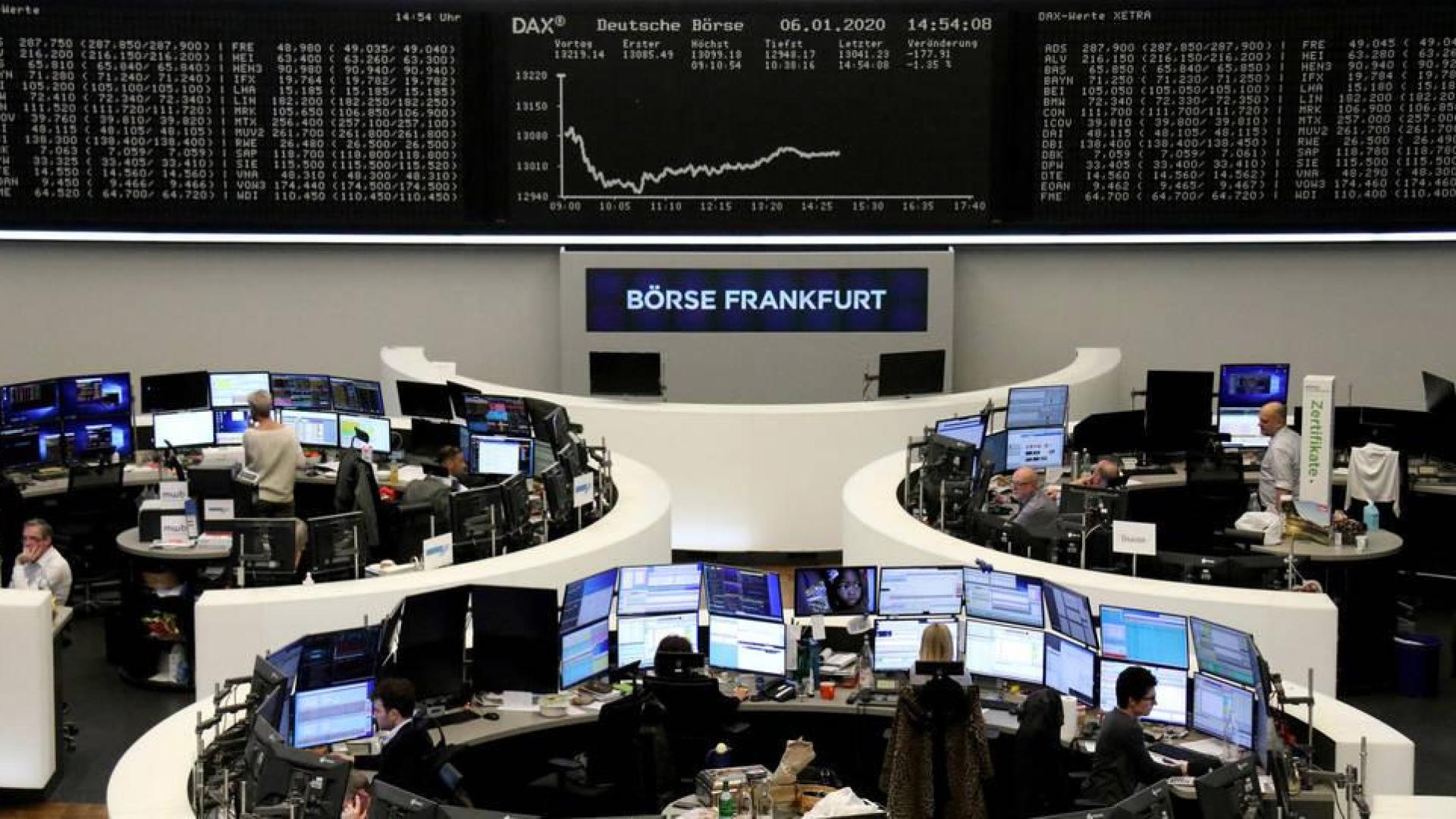 Bolsa de Frankfurt.