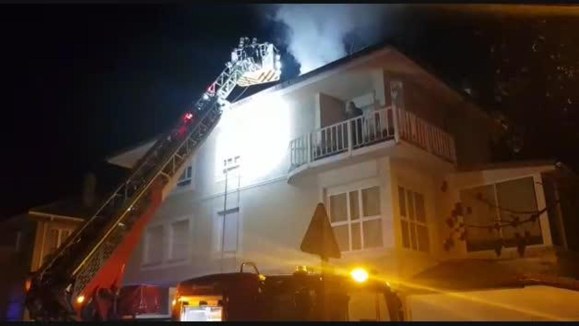 Incendio en una vivienda de la calle Eguzki de Mutilva Alta