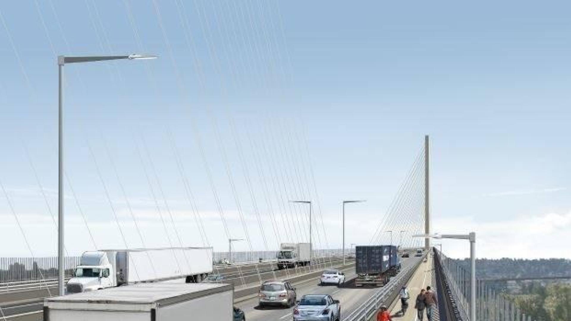 Imagen del puente que Acciona construirá en Vancouver.