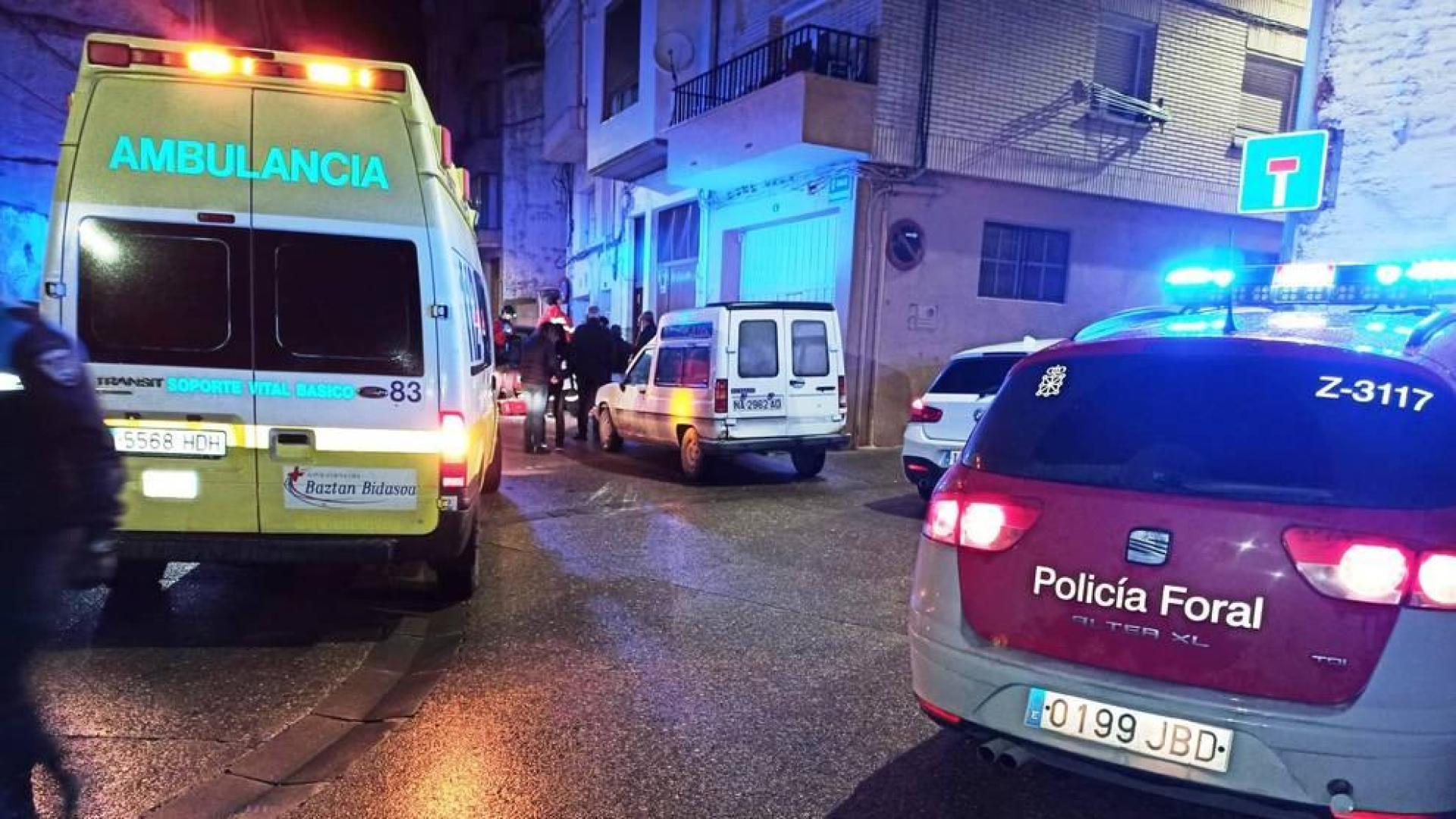 Policía Foral atiende a una persona desvanecida en Peralta