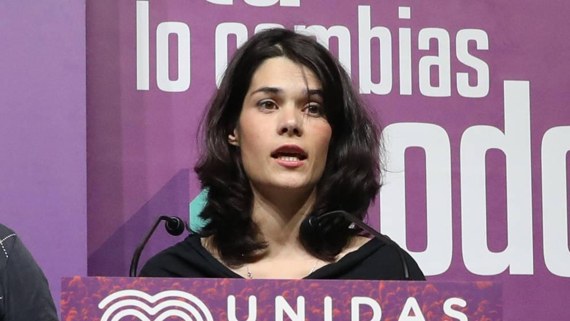La portavoz de Podemos en la Asamblea de Madrid, Isa Serra.