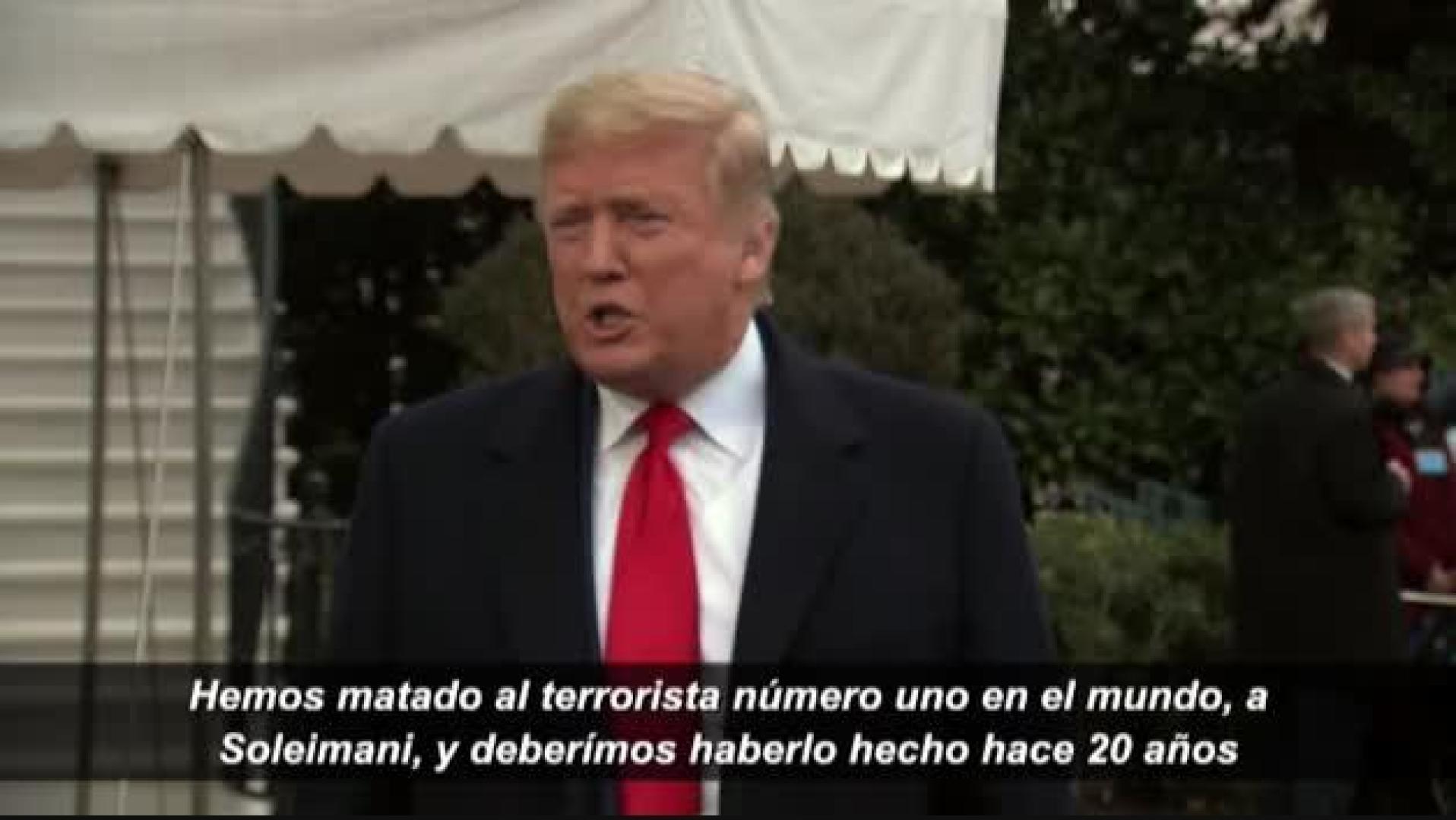 Trump: "Hemos matado al terrorista número uno del mundo y deberíamos haberlo hecho hace 20 años"