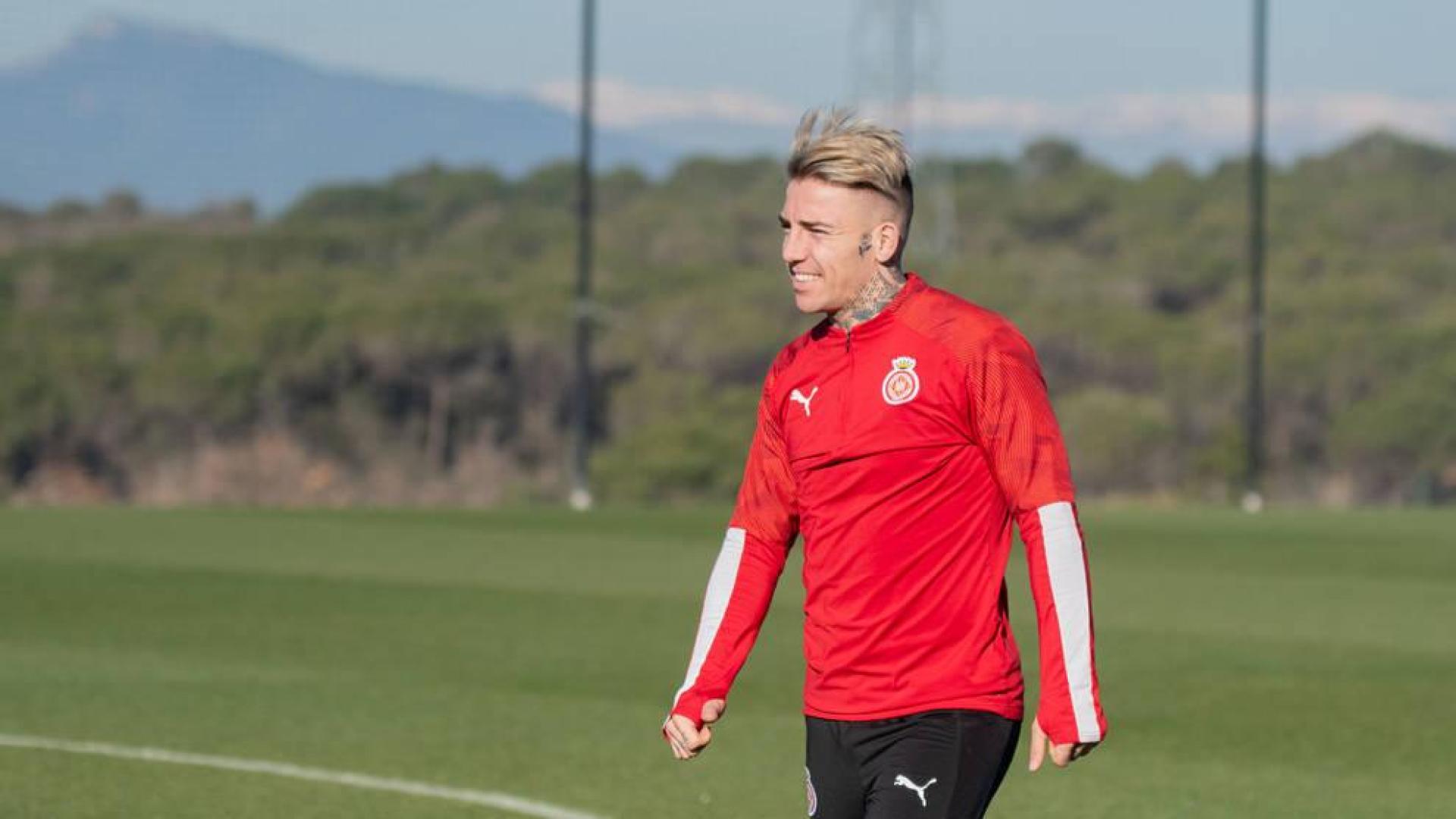 Primer entrenamiento de Brandon con el Girona