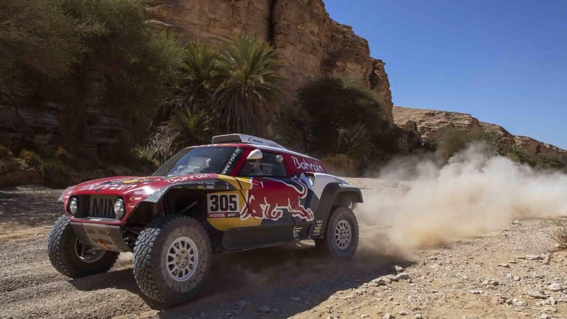 Carlos Sainz, durante la novena etapa del Dakar.