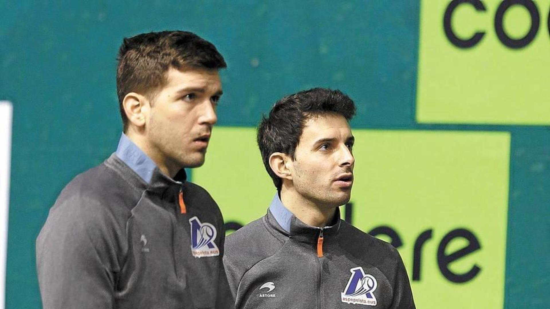Galarza y Altuna III, este martes en la elección de material en Eibar.