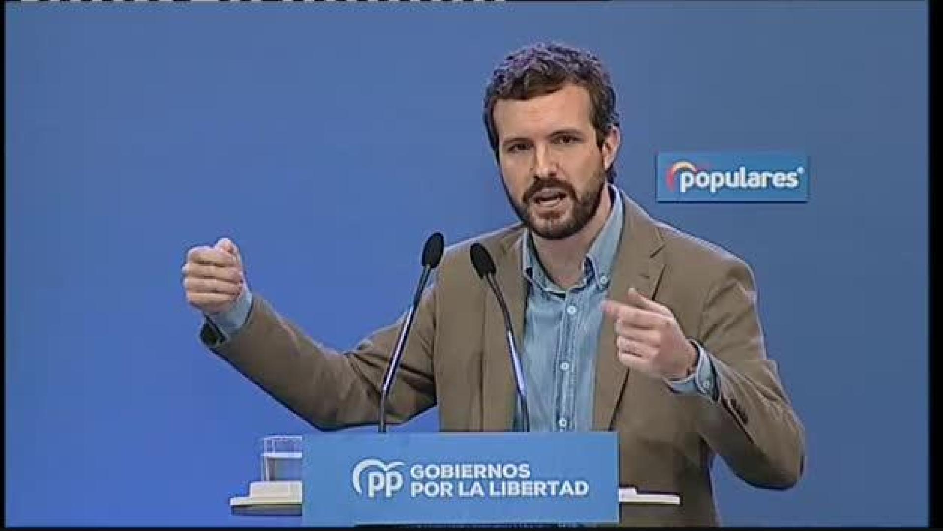 Casado reitera: "Mis hijos son míos y no va a venir un burócrata, un socialista o un comunista a decirme cómo educarlos"