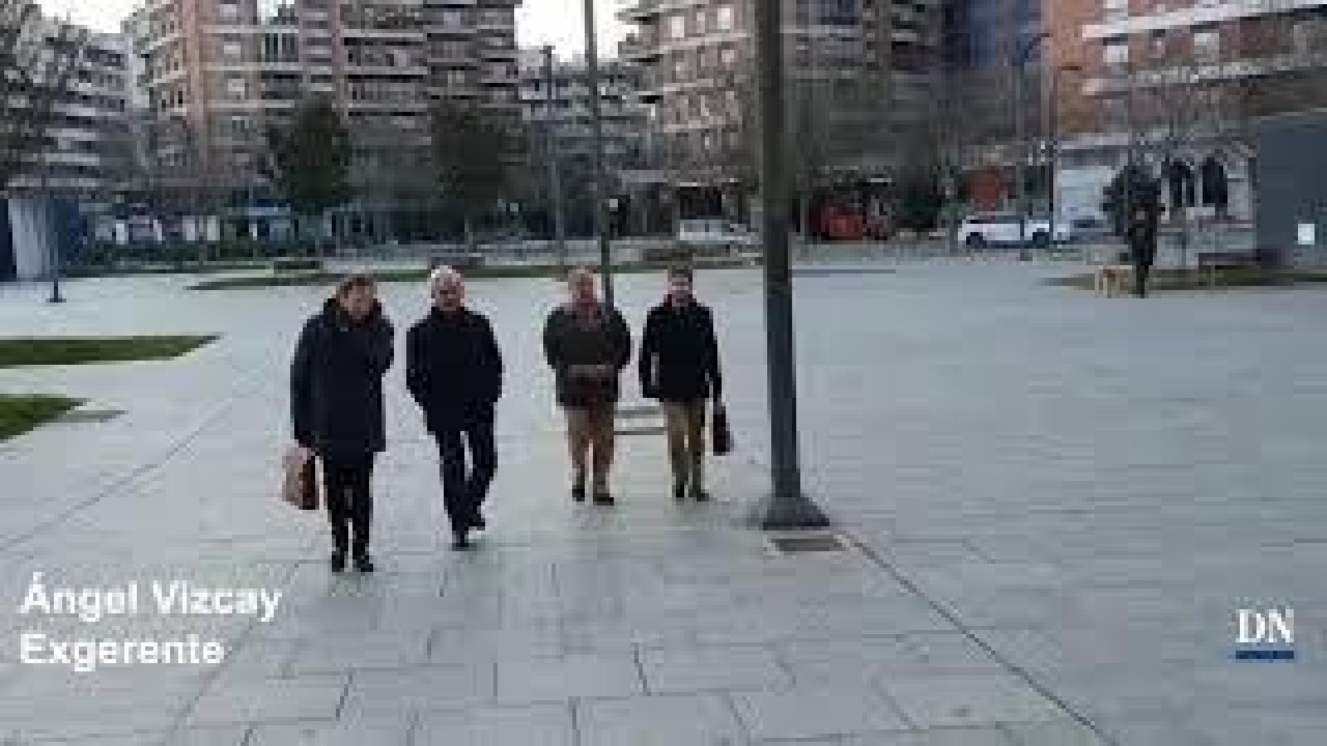Llegada de los acusados del 'Caso Osasuna' a la Audiencia