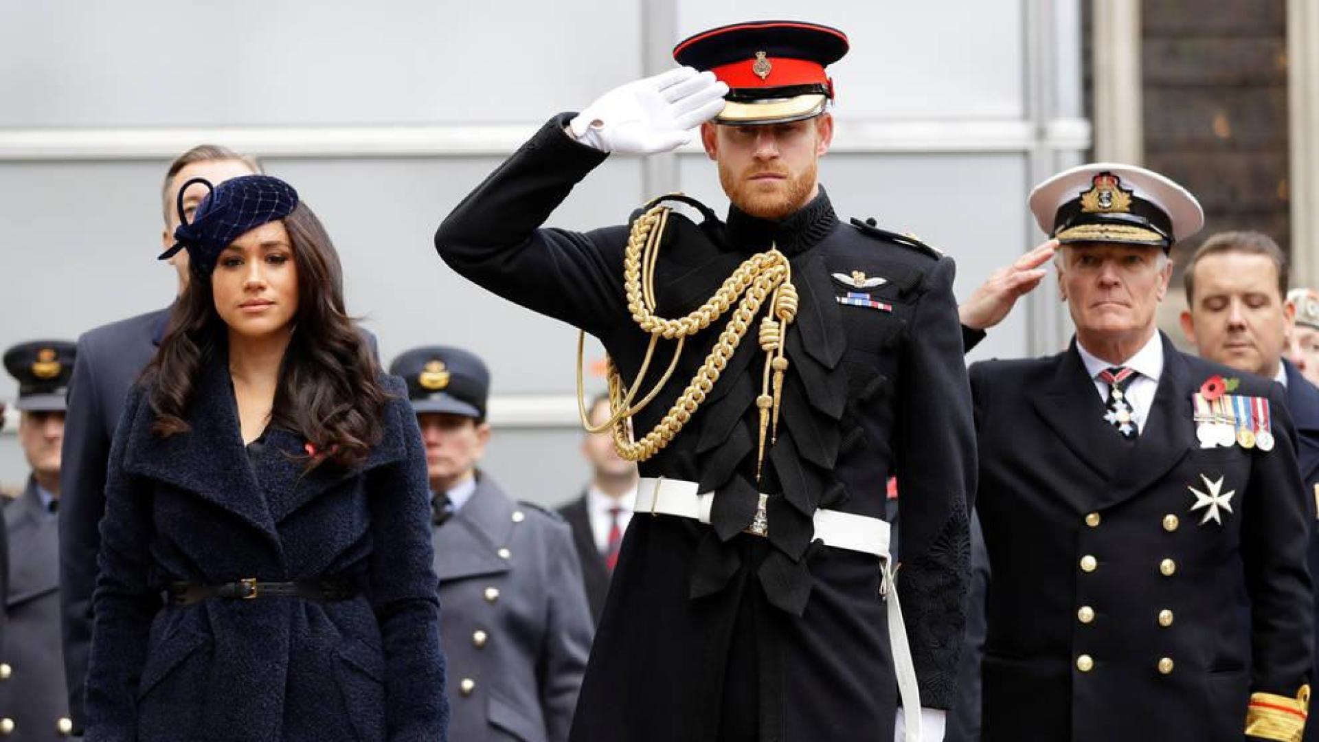 Los duques de Sussex asistieron al servicio religioso en la abadía de Westminster en honor de los caídos
