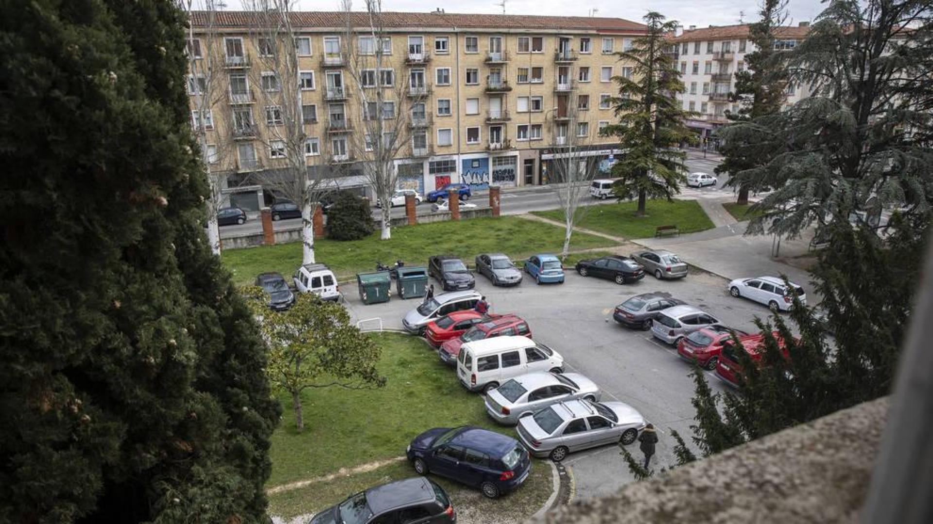 El aparcamiento del edificio Iwer, de uso particular.