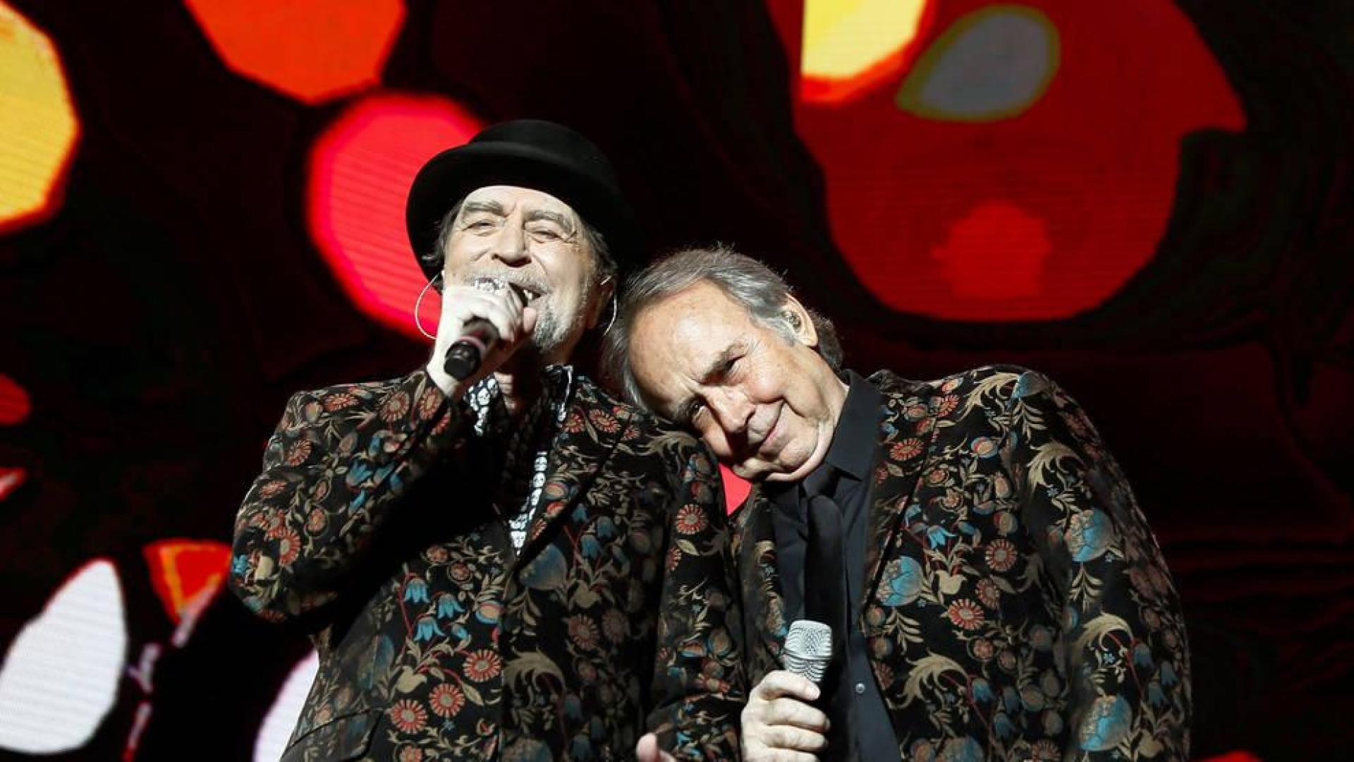 Sabina y Serrat, en su primer concierto en el Wizink Center de Madrid de la gira 'No hay dos sin tres'