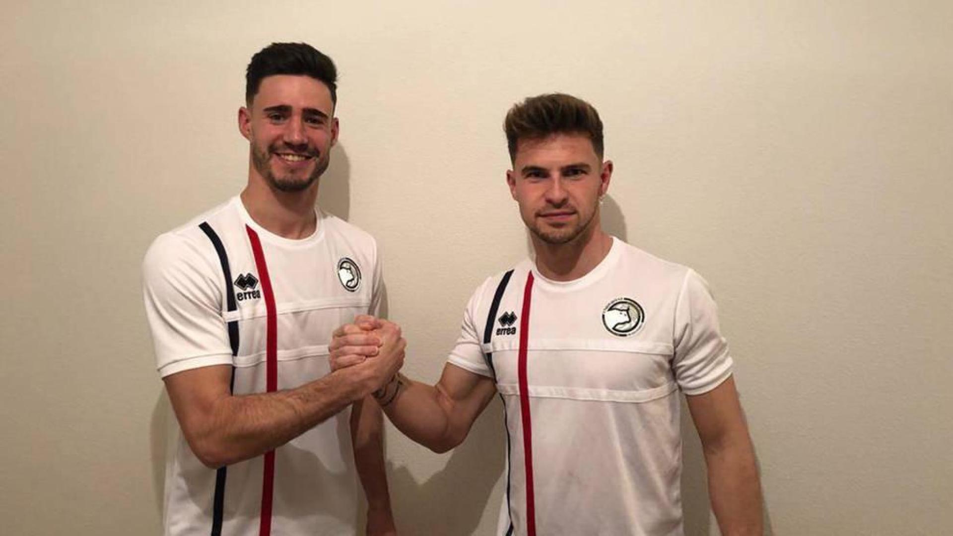 El día soñado para los futbolistas navarros Íñigo Zubiri e Iván Garrido
