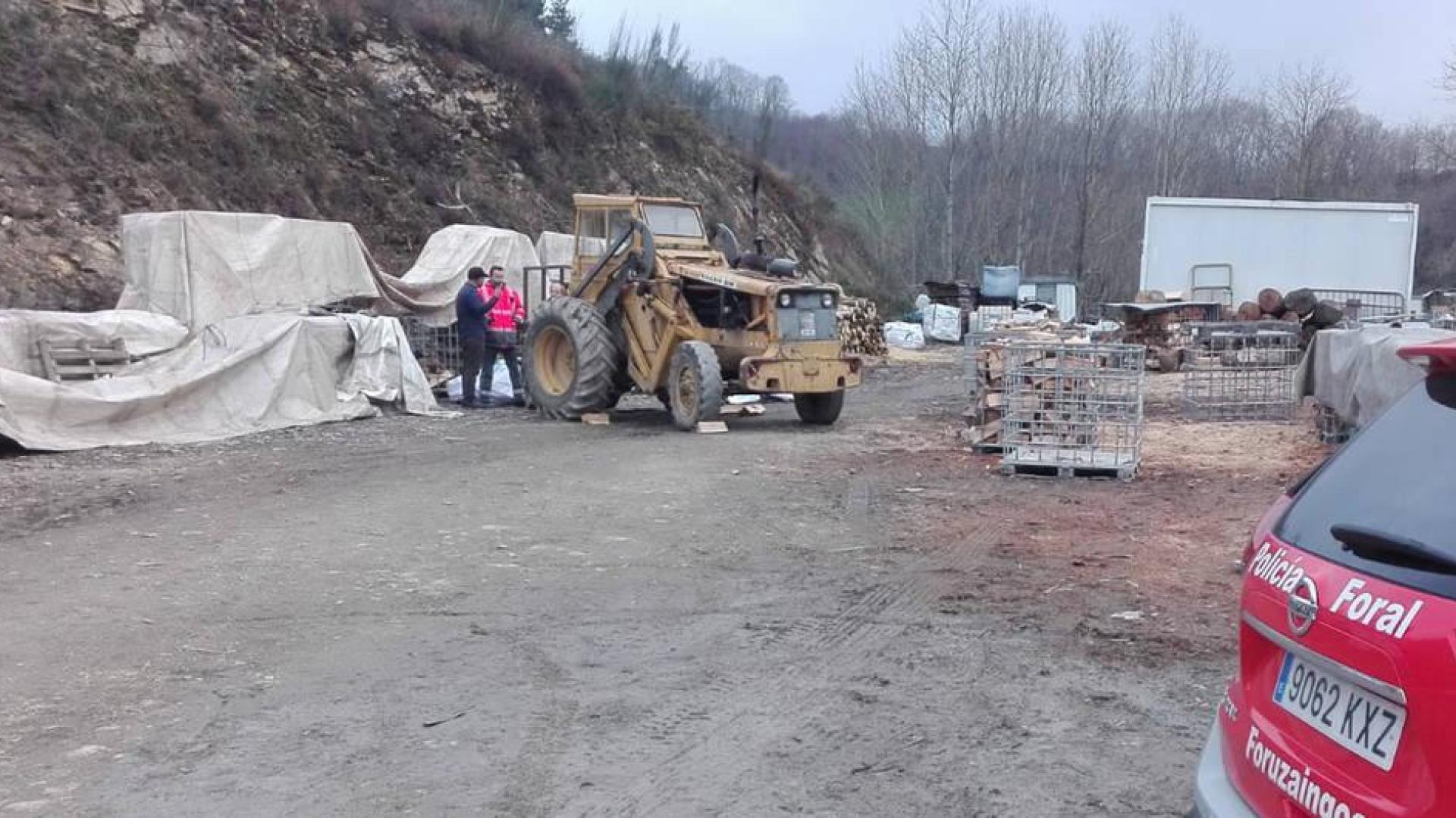 Un hombre fallece en un accidente laboral en el barrio Añerdi de Sunbilla