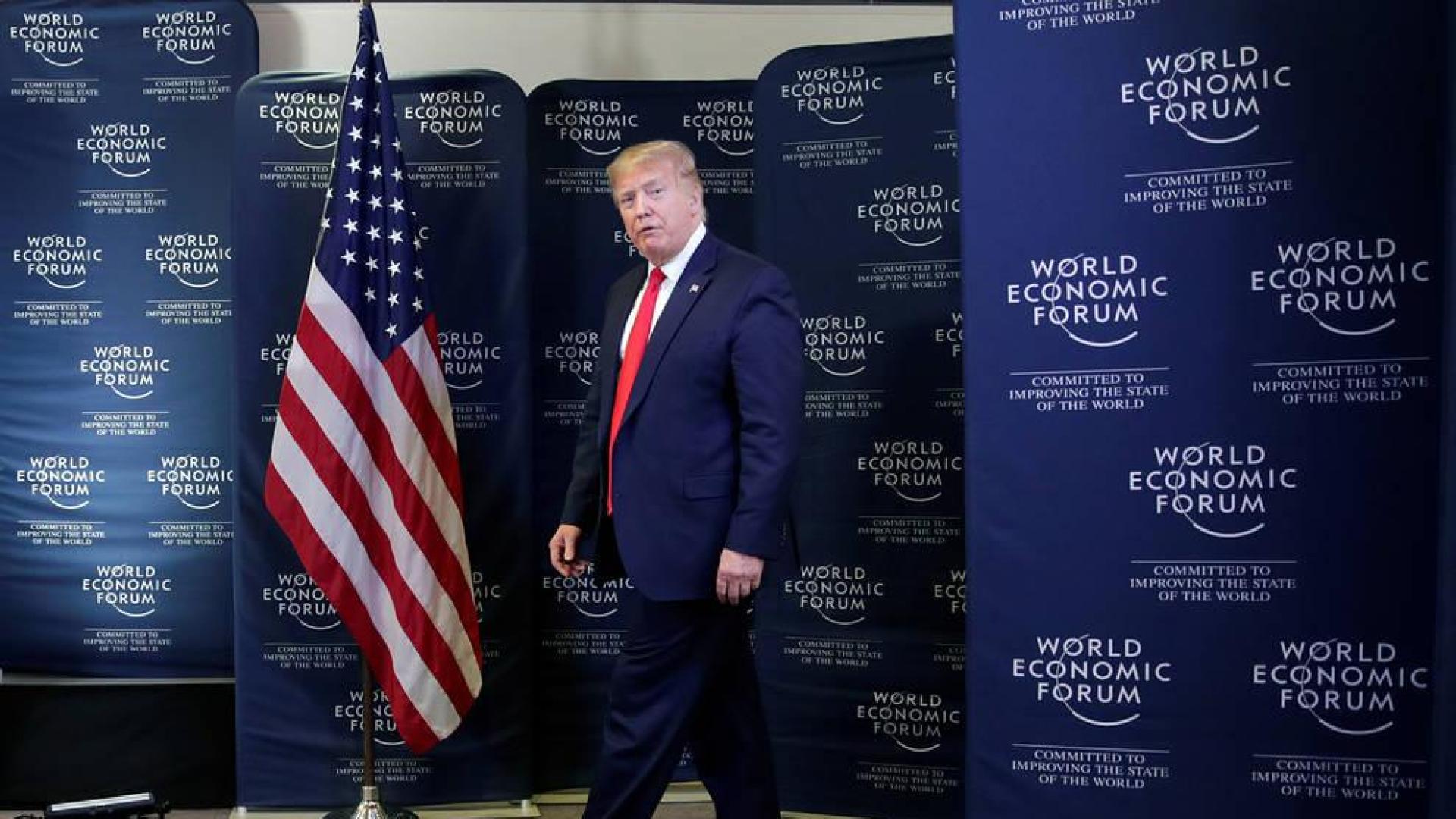 Trump, en el Foro Económico Mundial de Davos (Suiza).