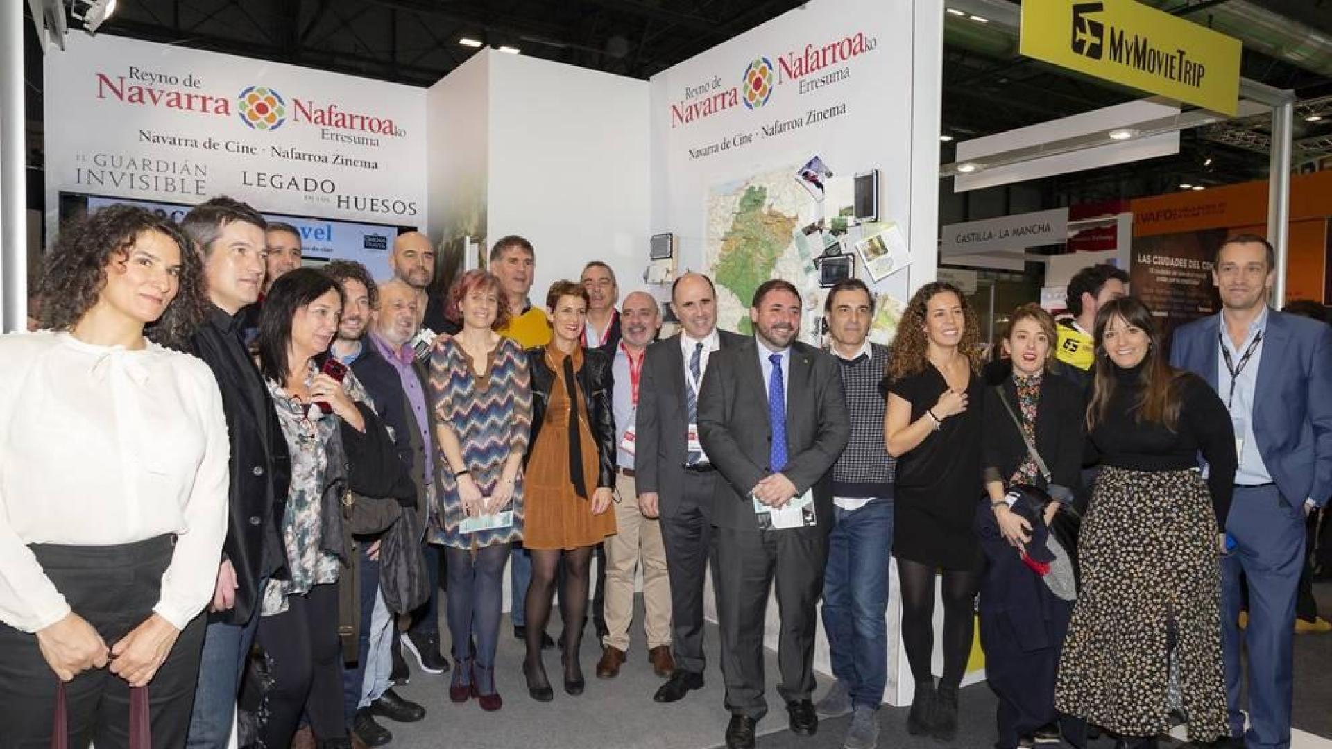 La presidenta del Gobierno de Navarra, María Chivite, ha presidido este viernes el acto institucional del Día de Navarra en el pabellón de la Comunidad Foral en la Feria Internacional de Turismo (FITUR).