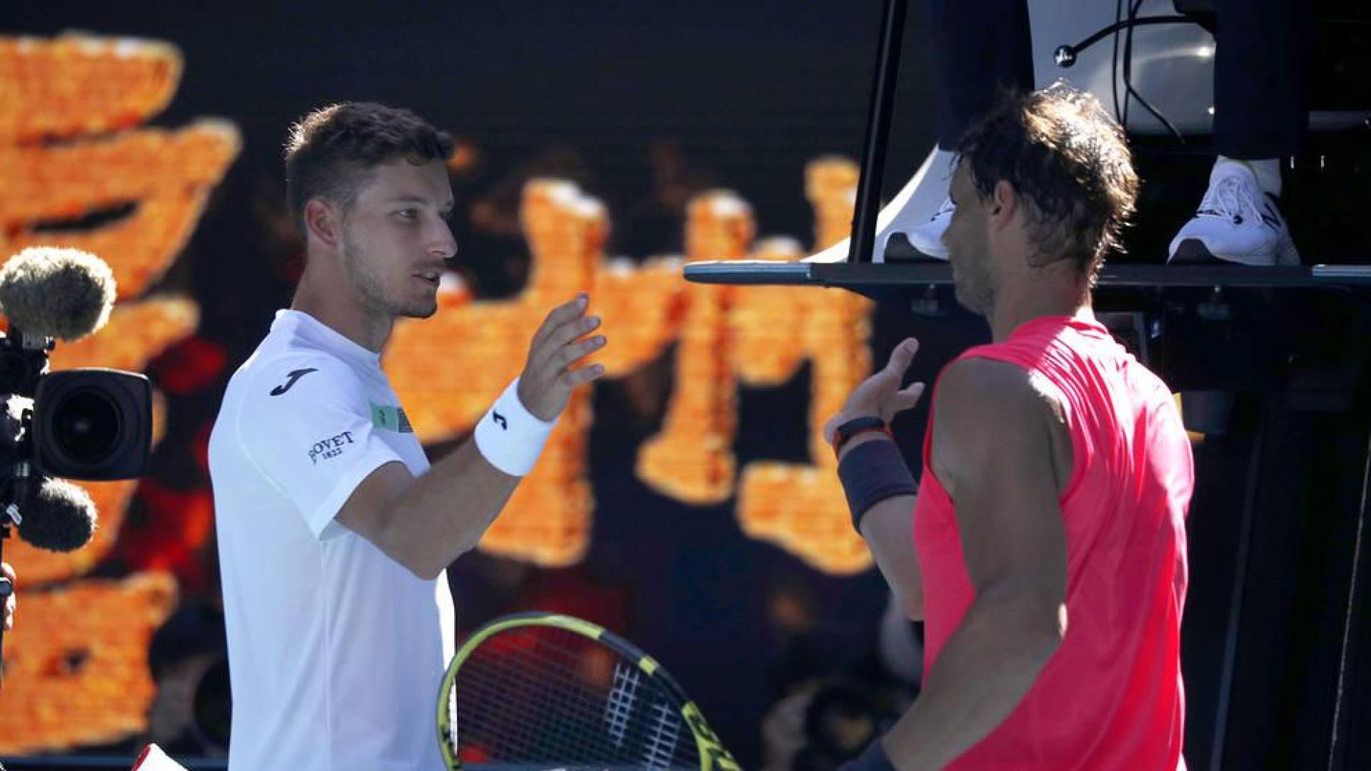 Un Nadal arrollador no da opción a Carreño