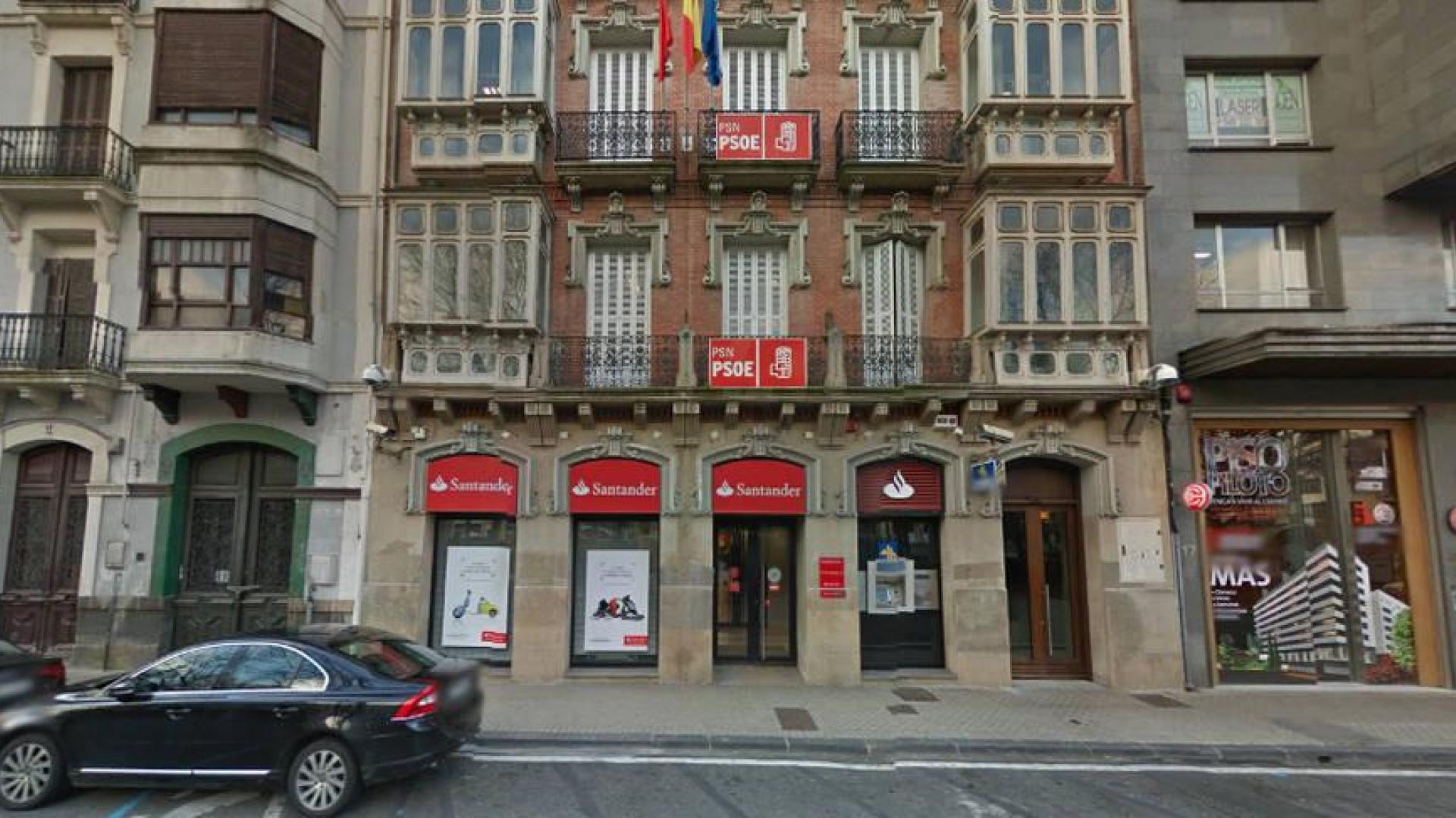 Sede del PSN en Pamplona.