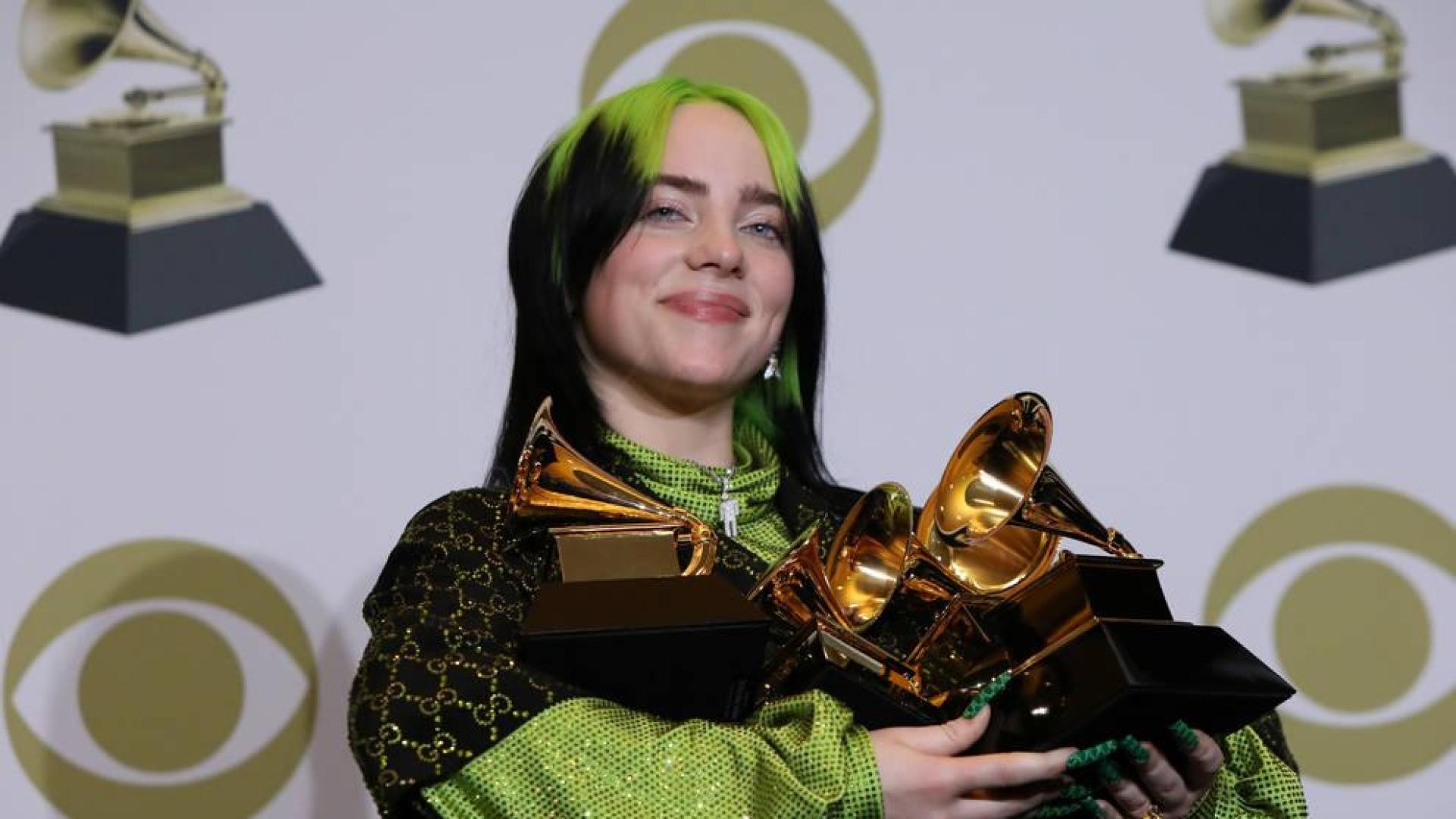 Billie Eilish hace historia en los Grammy del 'estreno' de Rosalía
