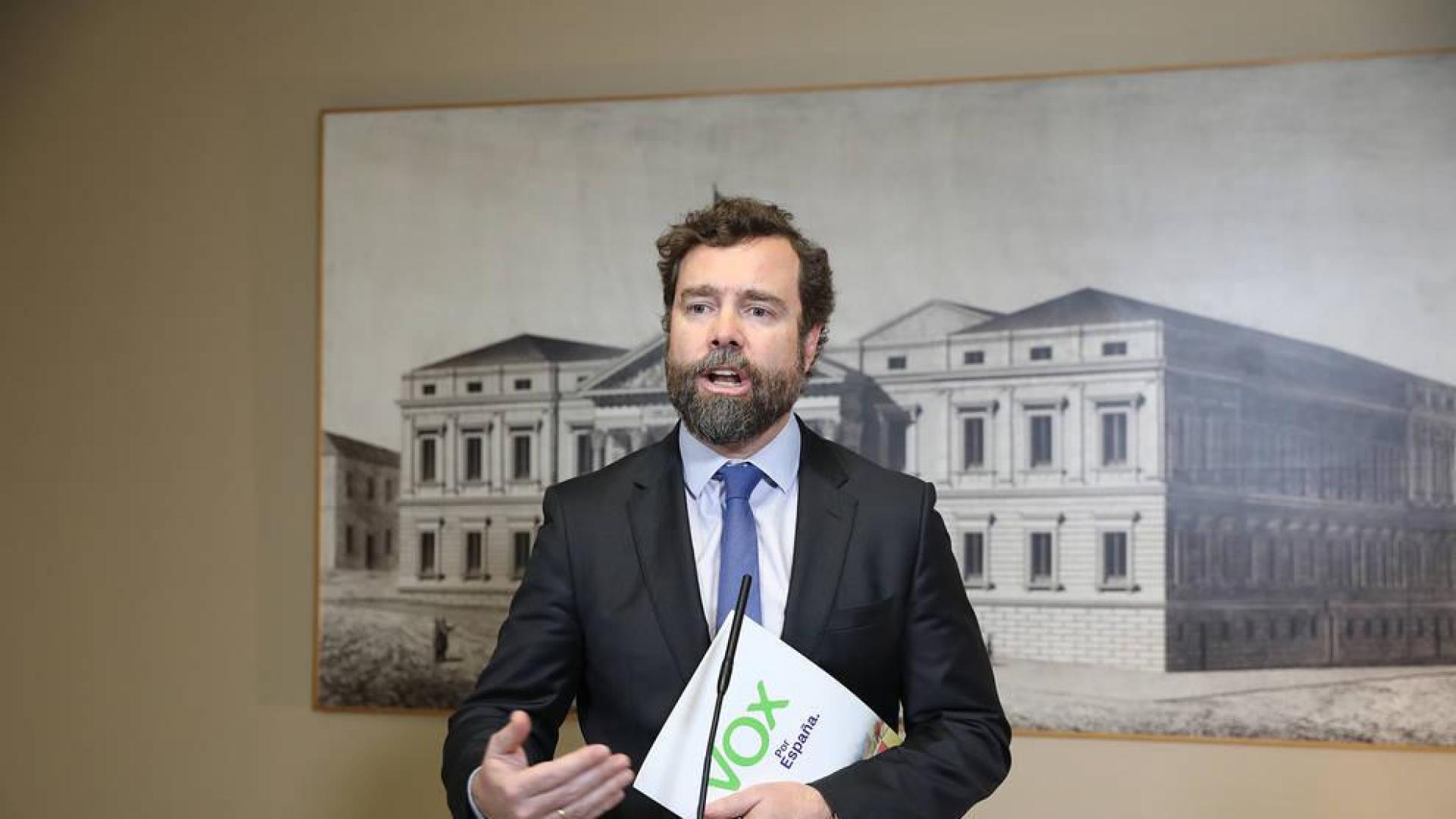 El portavoz de Vox en el Congreso, Iván Espinosa de los Monteros.