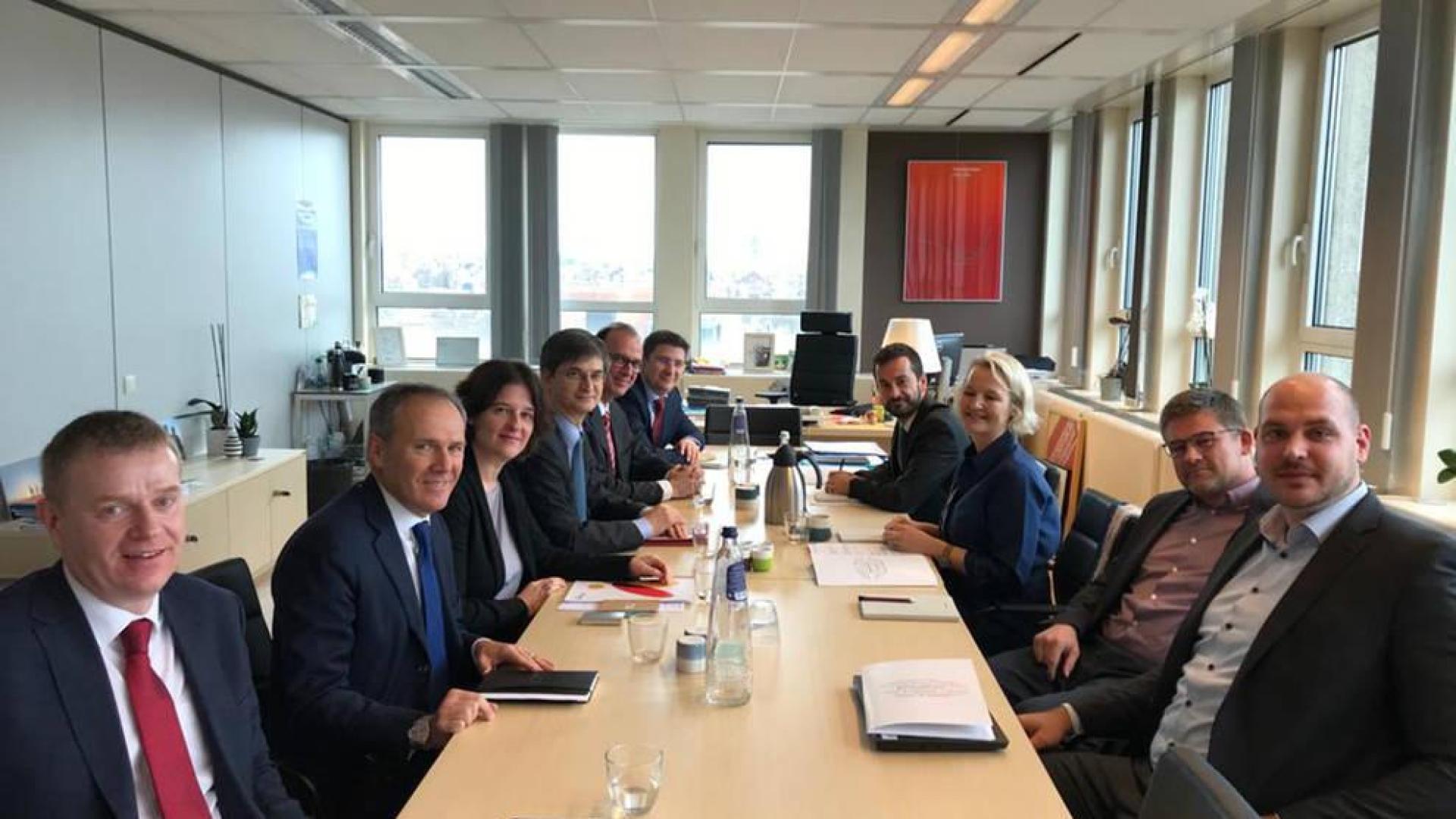 Un momento de la reunión.