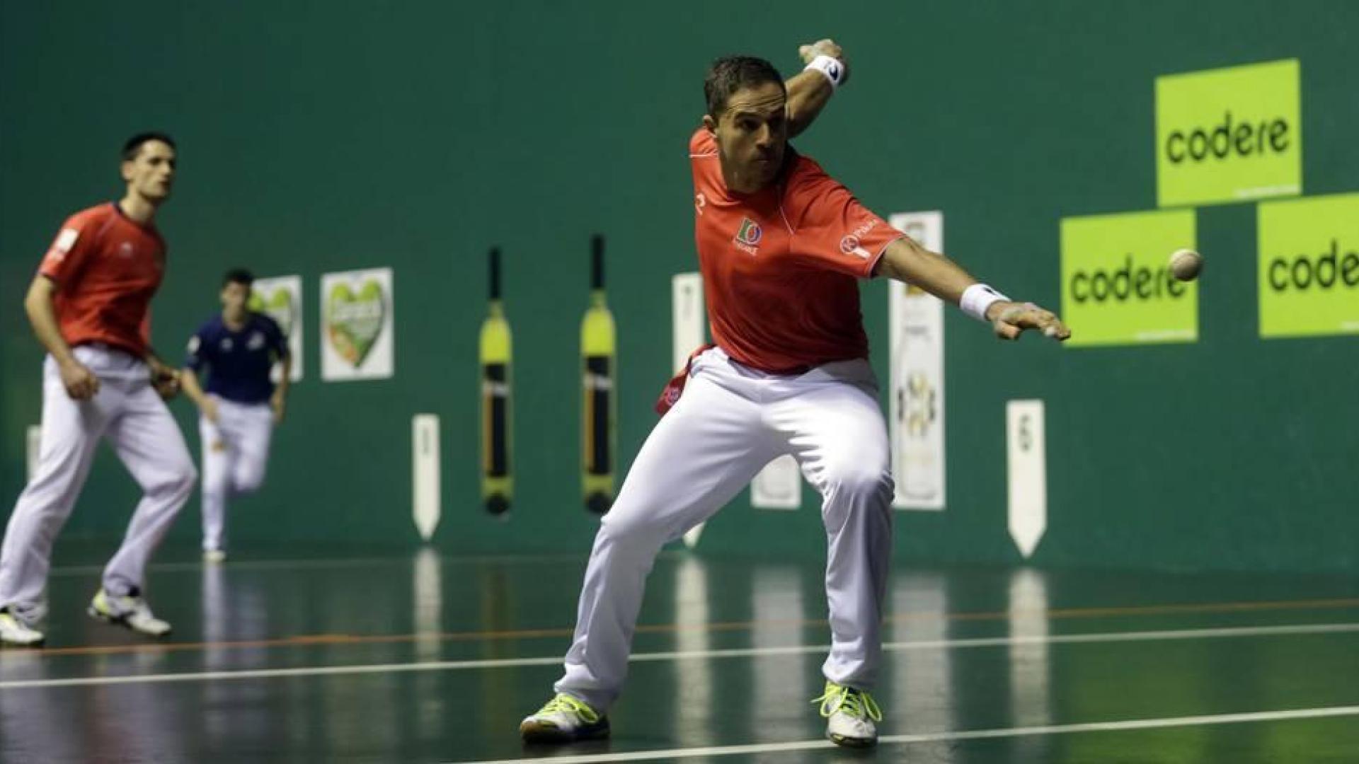Imágenes del partido entre Ezkurdia-Galarza y Olaizola-Albisu