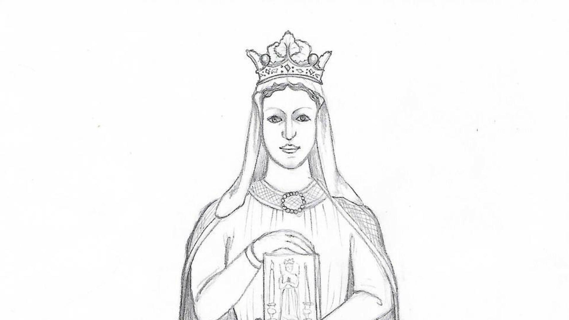 Berenguela de Navarra, en una figura de la comparsa Perrinche