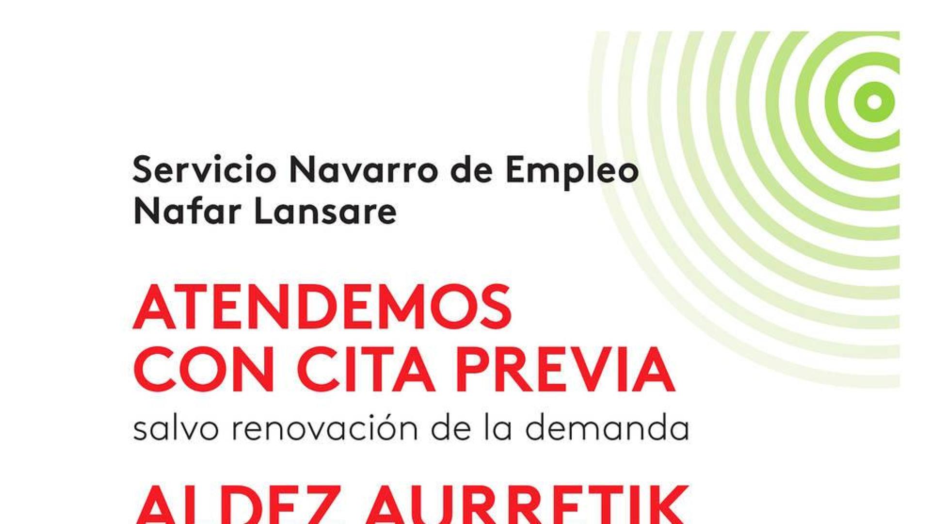 Comienza a funcionar la cita en la Agencia de Empleo de Tudela