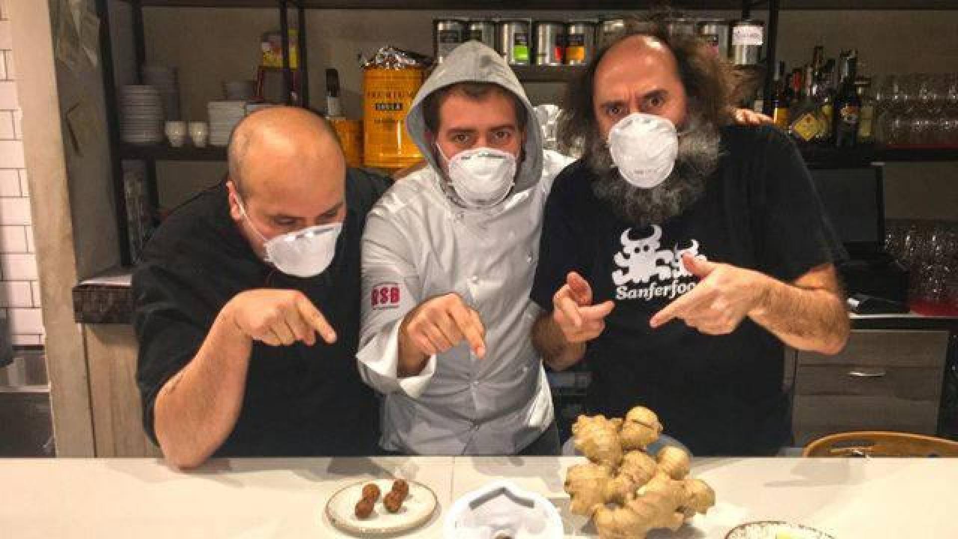 Croquetavirus, el pintxo de un bar de Pamplona que se come con mascarilla