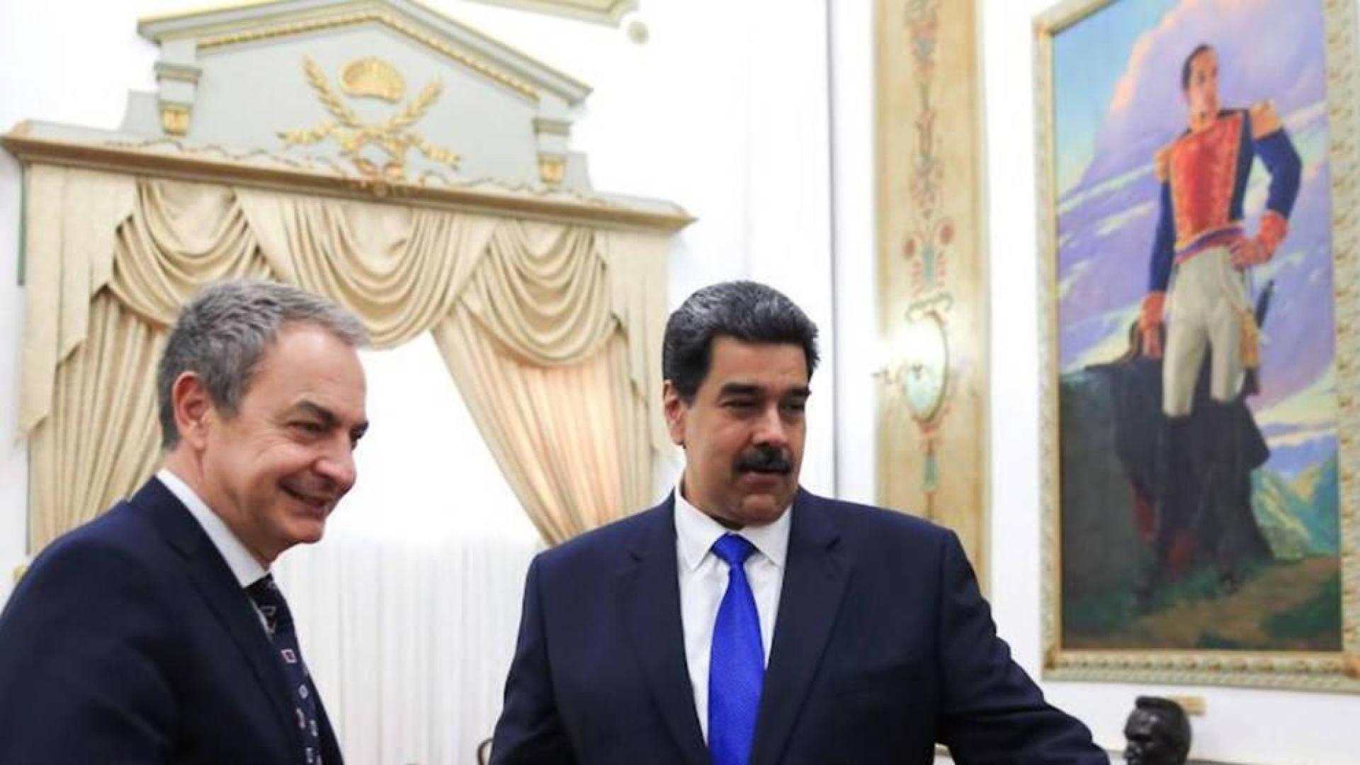 Rodríguez Zapatero se reúne por sorpresa con Maduro en Caracas
