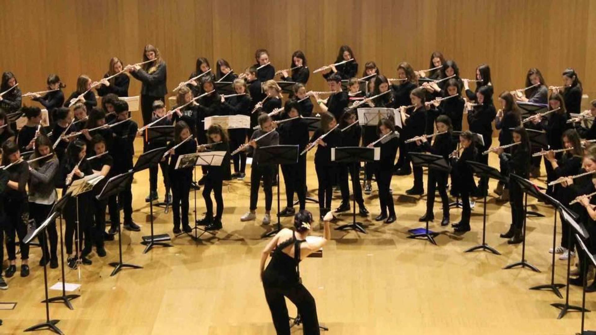 Concierto de un Encuentro de Flautistas de Navarra de una edición anterior