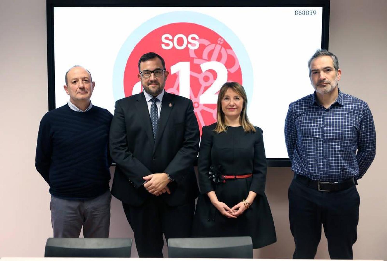 SOS Navarra recibió 742.176 llamadas y coordinó la gestión de 333.331 incidentes en 2019