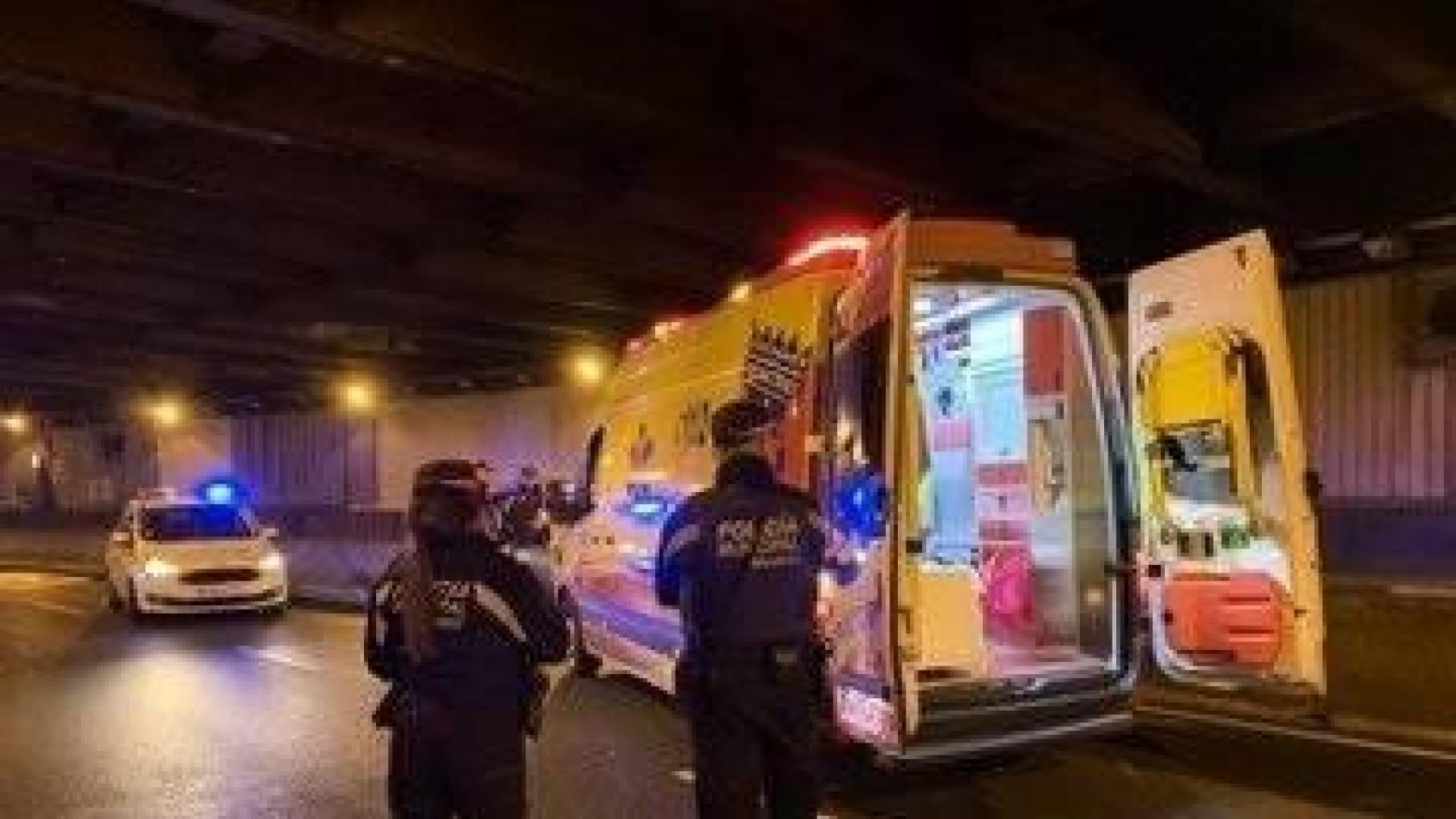 Un motorista fallece en Madrid al colisionar contra la pared de un túnel