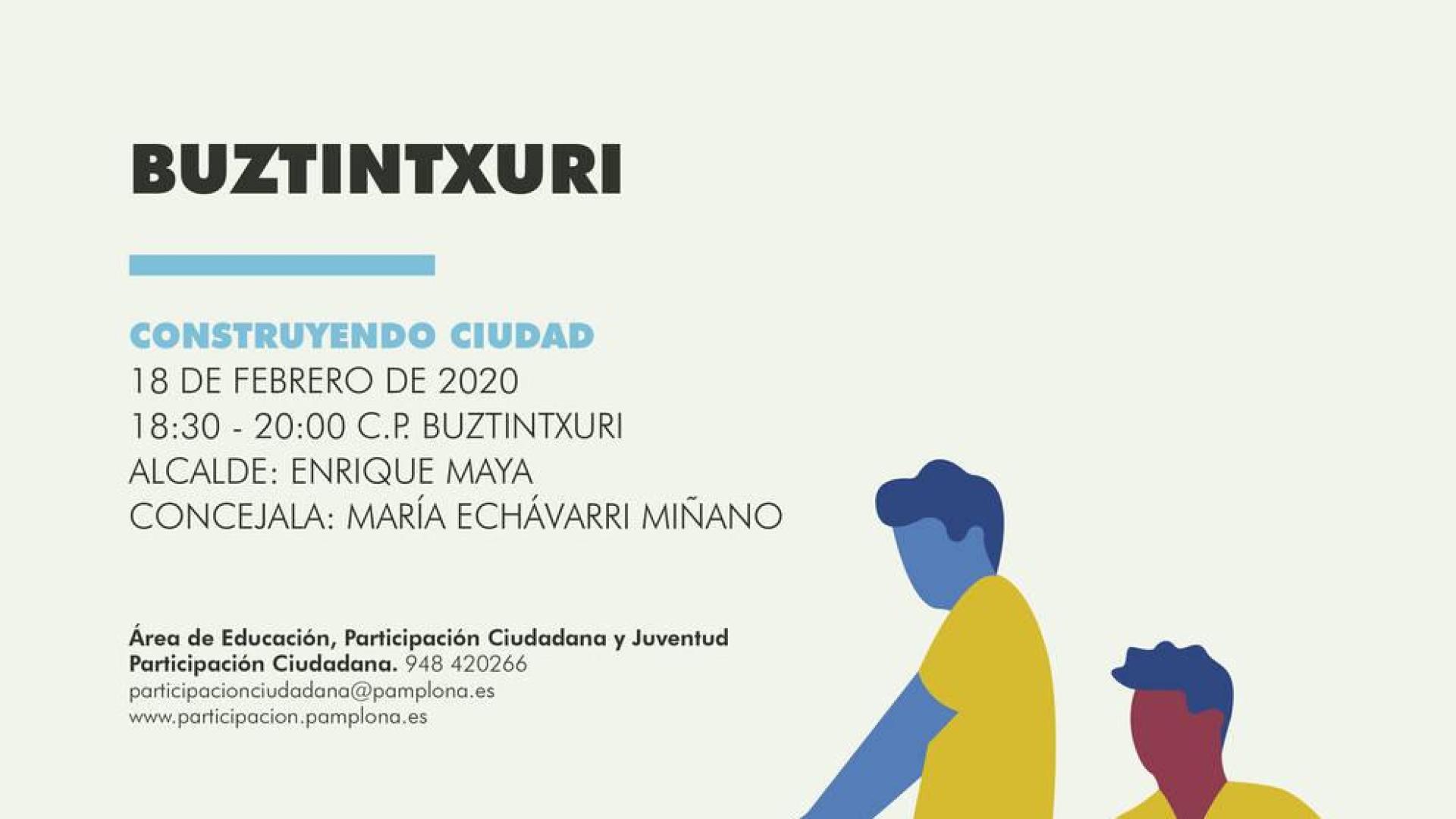 Buztintxuri acoge este martes una nueva sesión de los Foros de Barrio