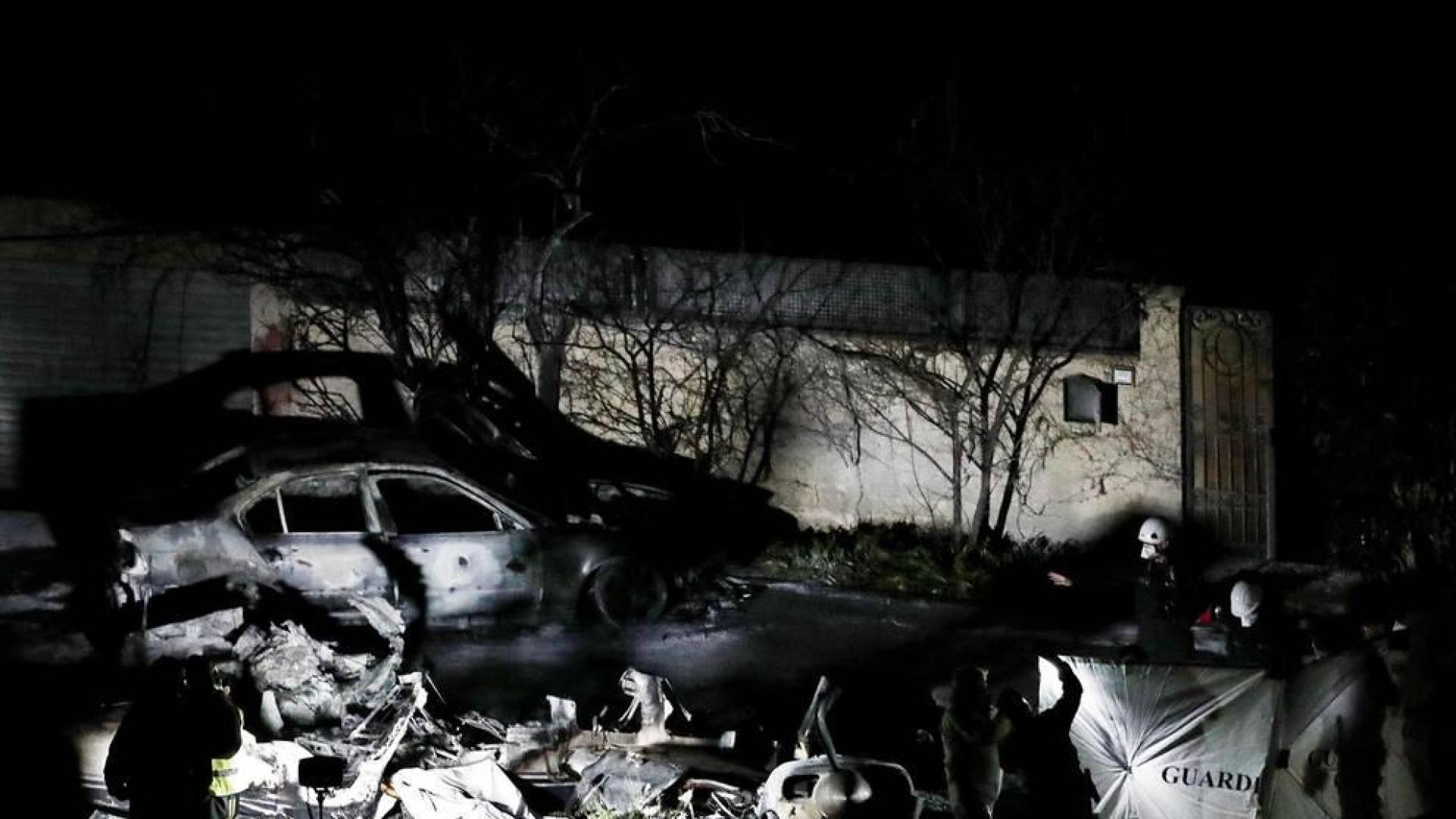 Una avioneta se ha estrellado entre Noáin y Beriáin este jueves.