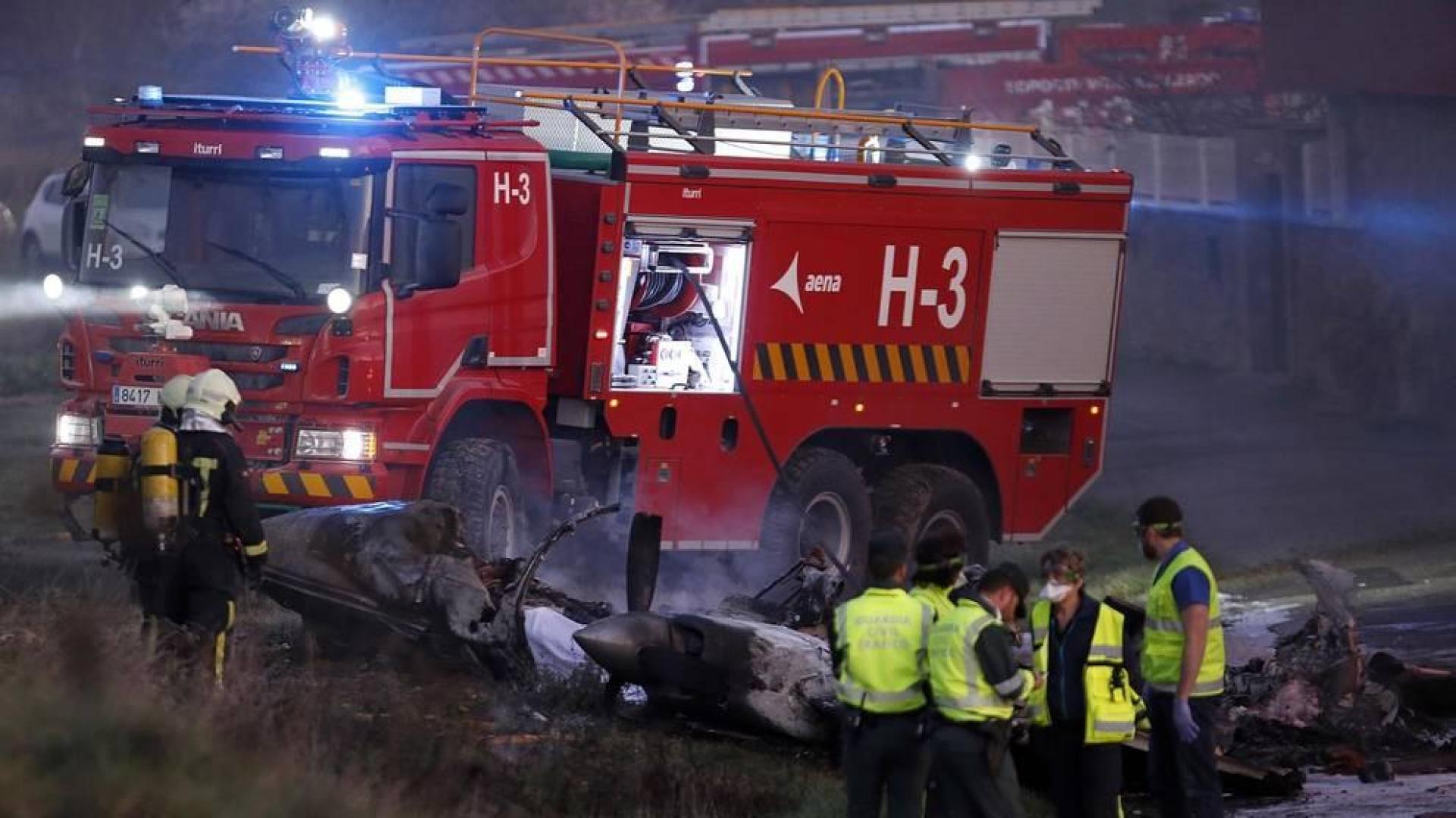 Una avioneta se ha estrellado entre Noáin y Beriáin este jueves.