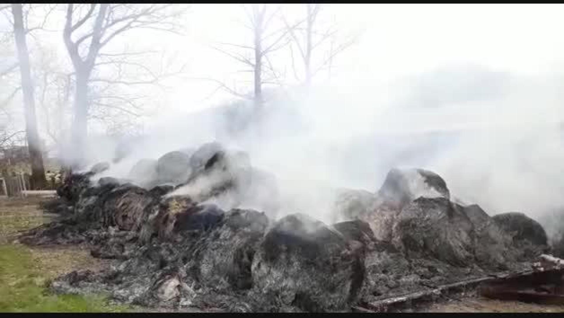 Vídeo | Incendio en una granja de ovejas en Sakana