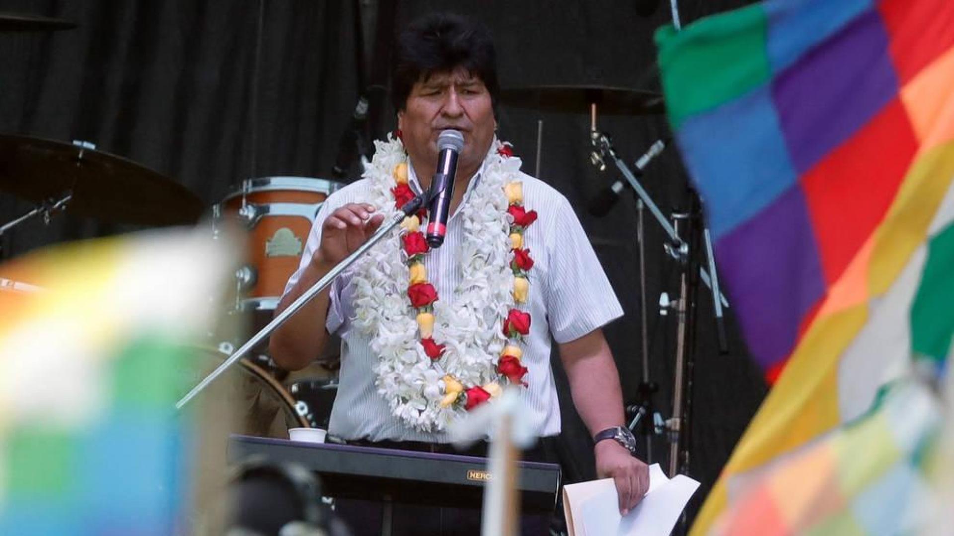 Evo Morales tacha de "golpe" a la democracia el rechazo a su candidatura