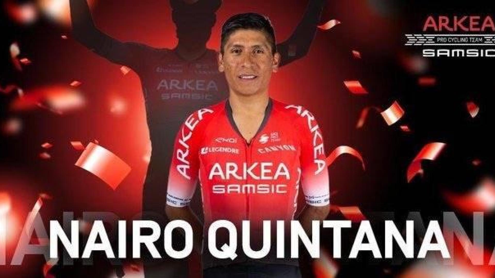 Nairo Quintana se exhibe en el puerto de Eze