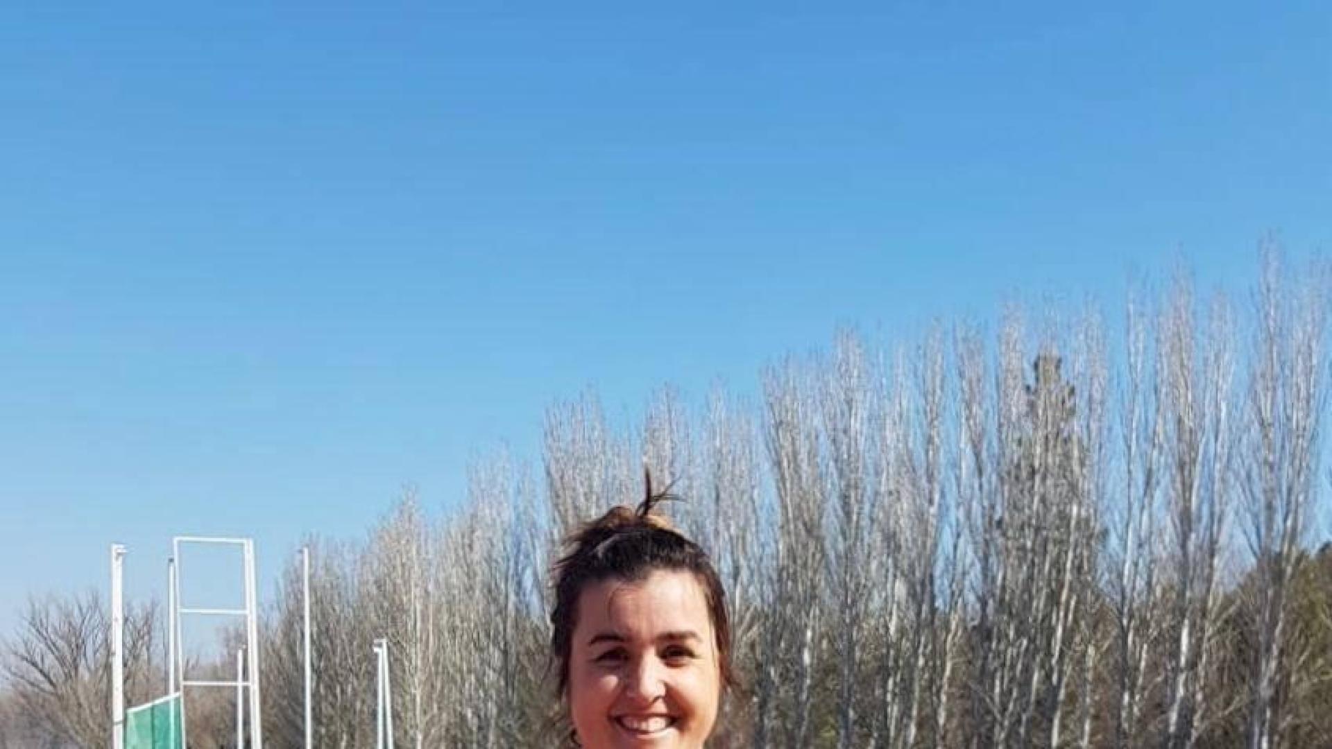 Tania Sola Ordoyo, con sus dos medallas de oro.