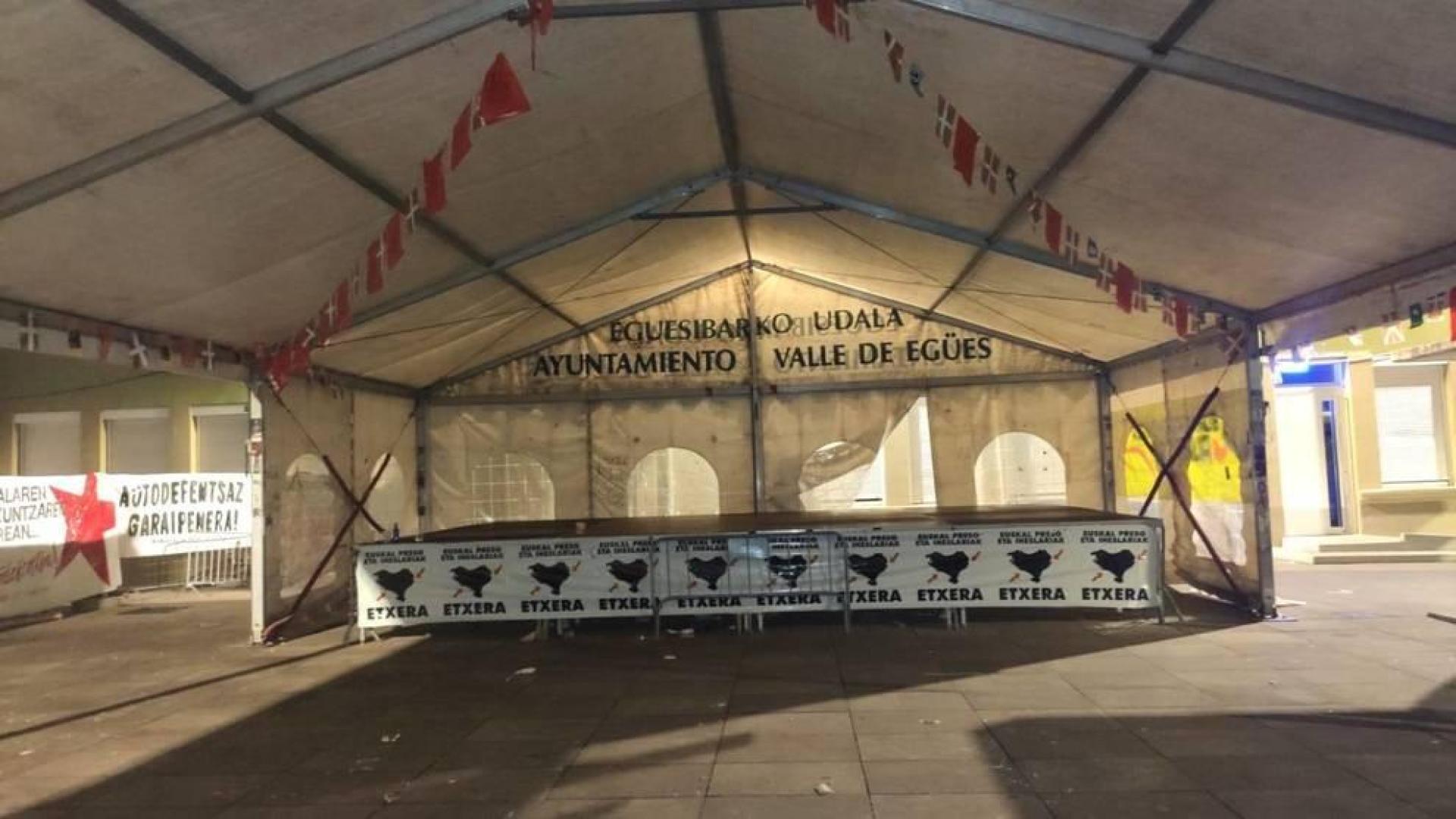 Polémica entre Egüés y Villava por una carpa de fiestas