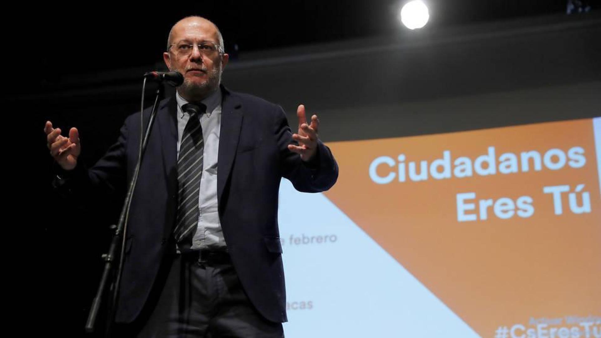 El vicepresidente de Castilla y León, Francisco Igea, en un acto de Ciudadanos
