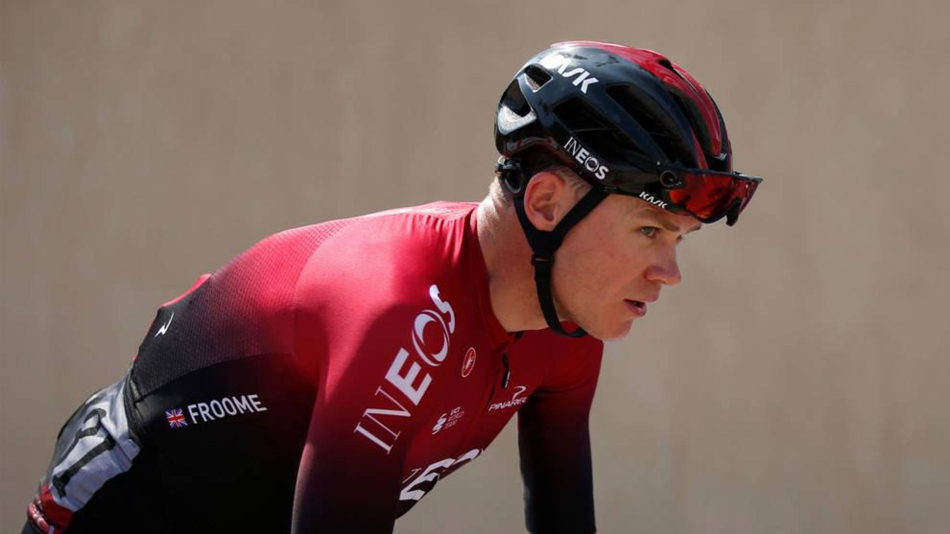El ciclista Chris Froome (Ineos) durante su participación en el Tour de los Emiratos