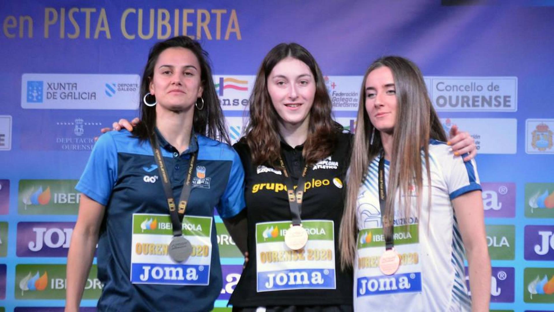 La navarra Miren Bartolomé, campeona de España de salto con pértiga con récords incluidos