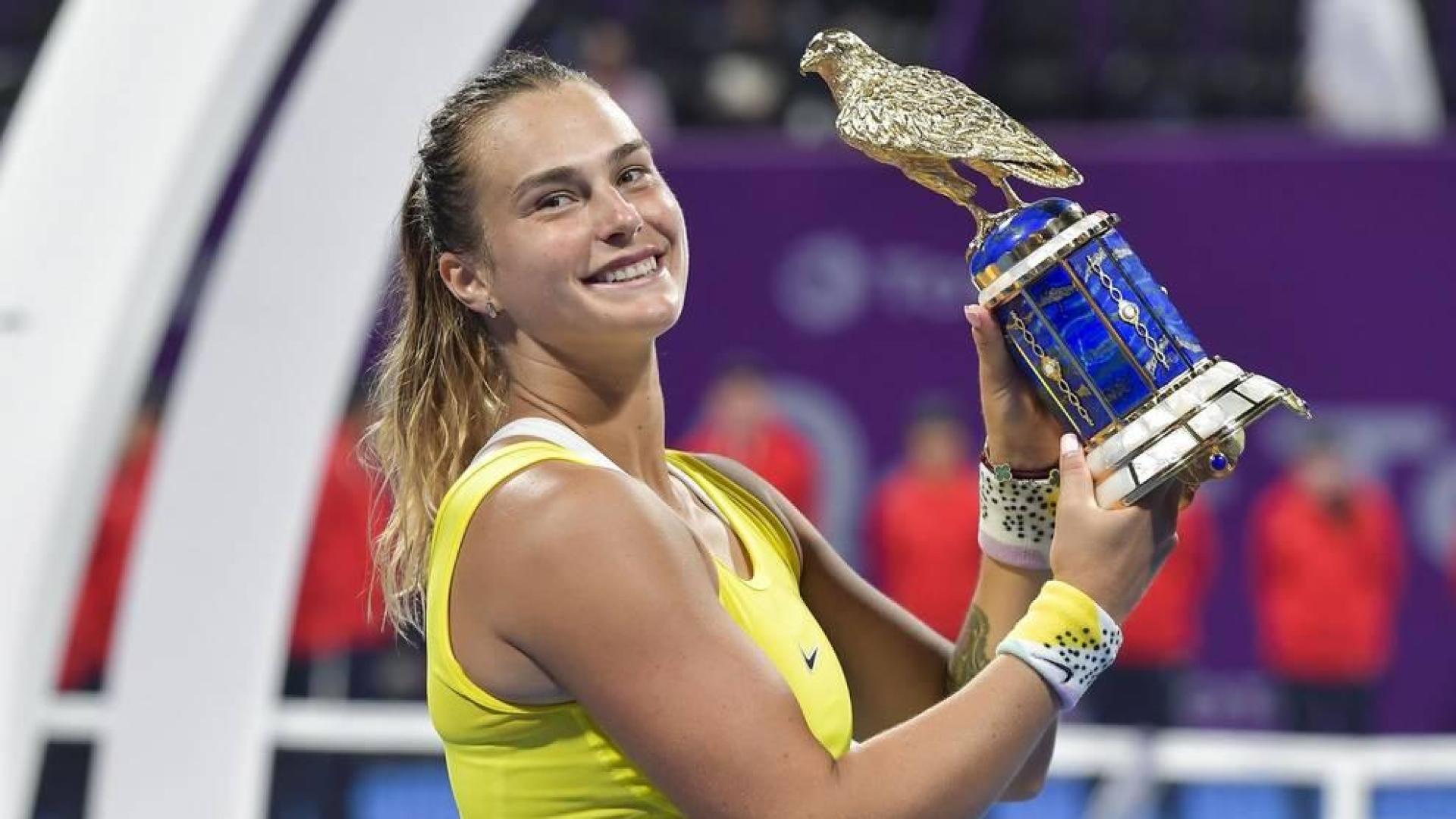 Aryna Sabalenka se corona en Doha